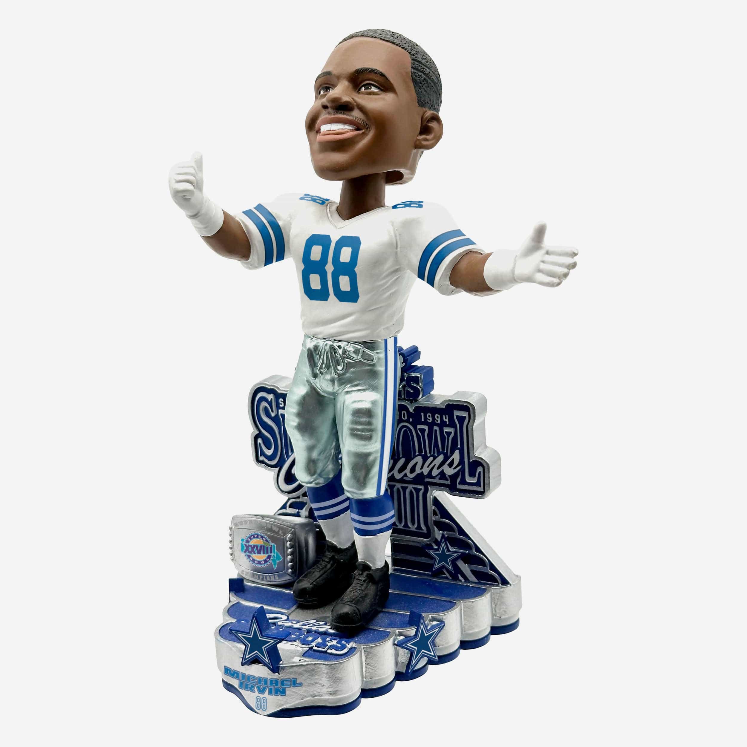 Michael Irvin Dallas Cowboys Super Bowl XXVIII Champions 30th Anniversary Bobblehead - Image 4