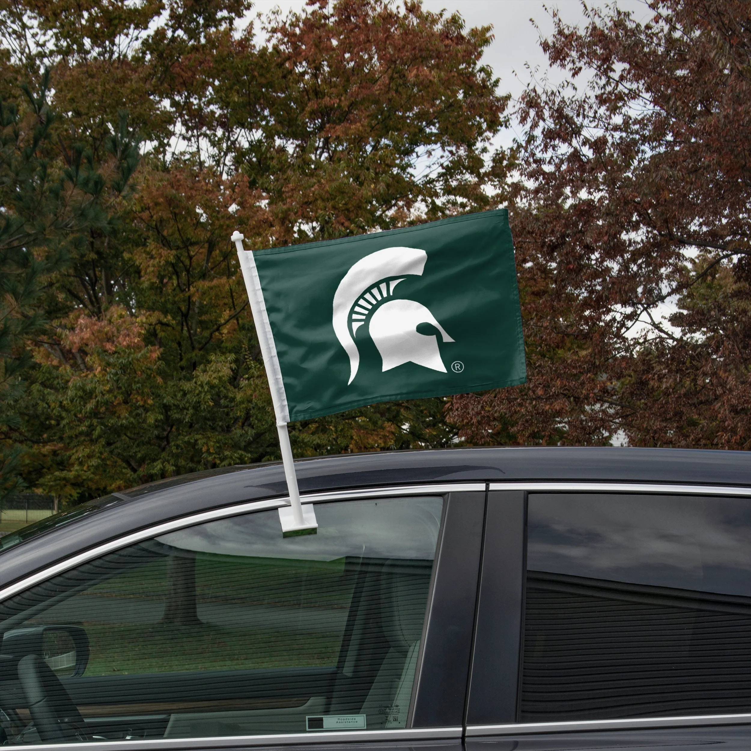 Michigan State Spartans 2 Pack Solid Car Flag - Image 2