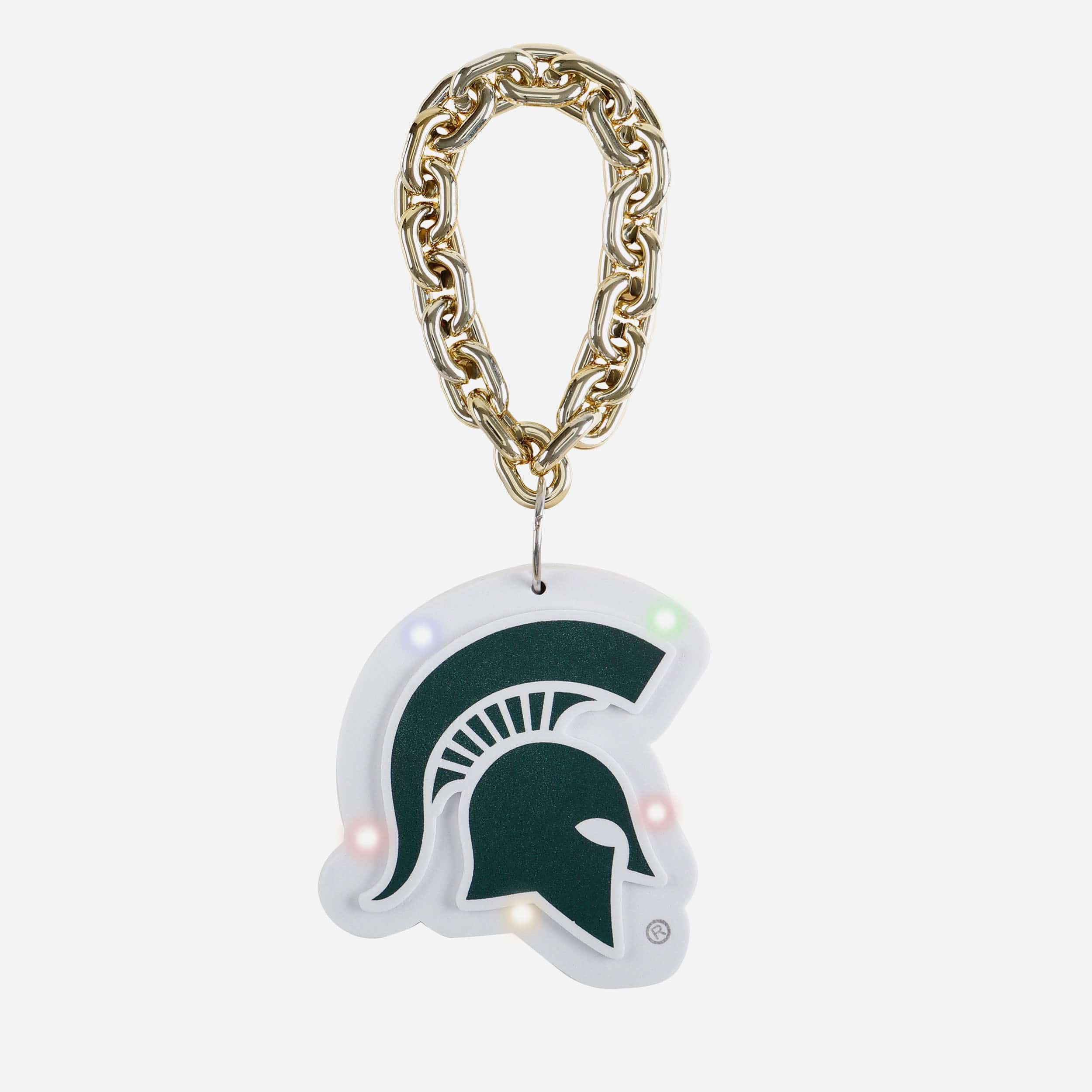 Michigan State Spartans Big Logo Light Up Chain Ornament