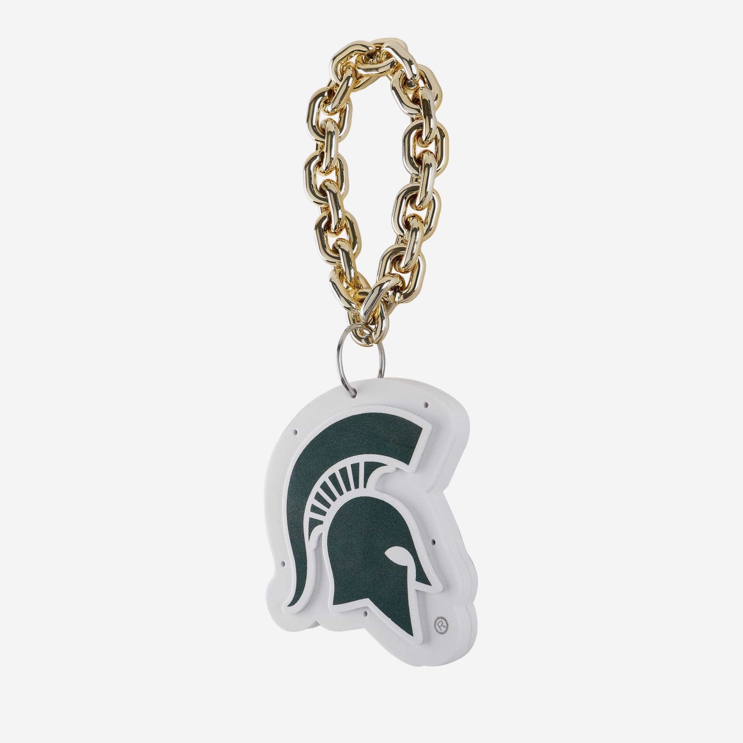 Michigan State Spartans Big Logo Light Up Chain Ornament - Image 2