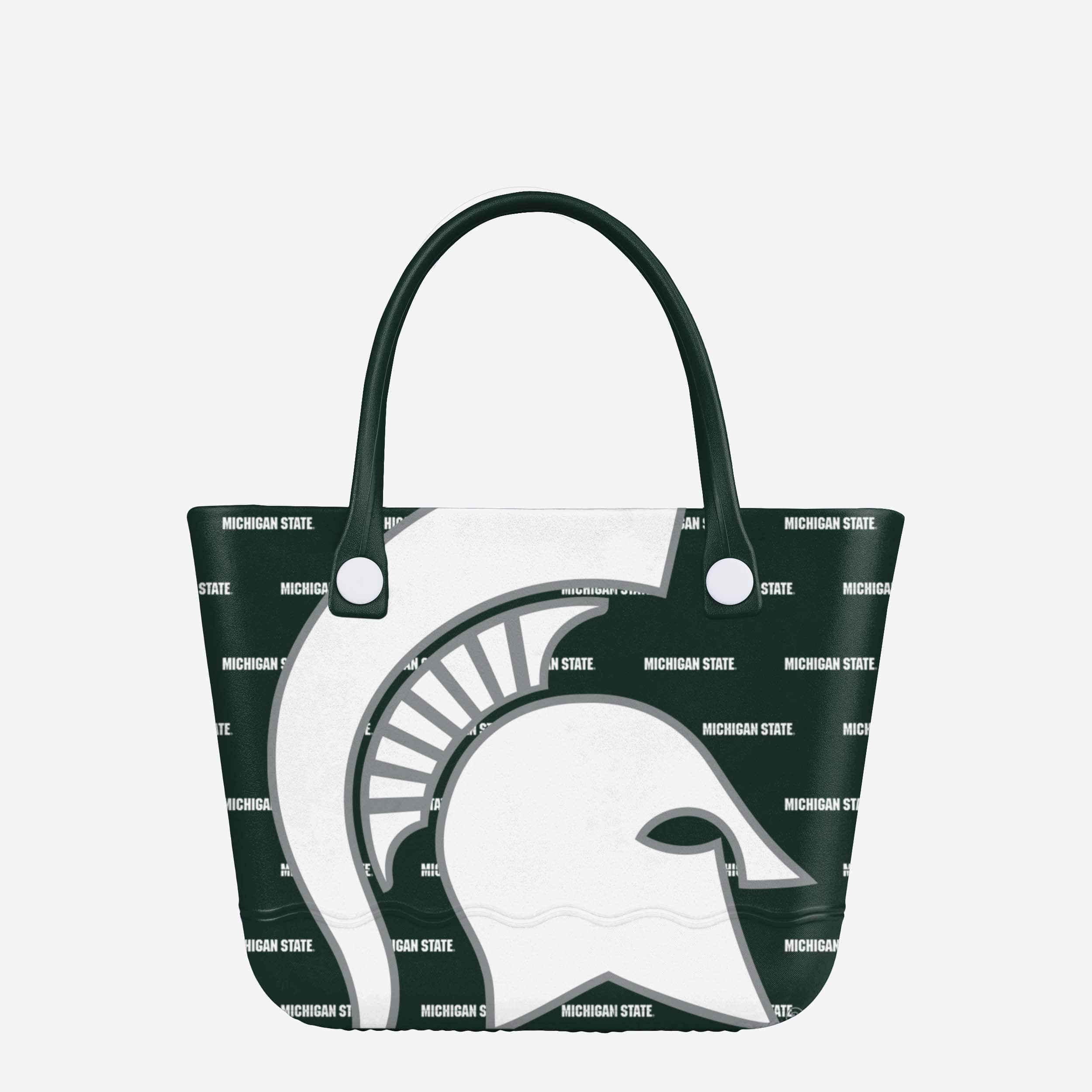 Michigan State Spartans Big Logo Mini Print Tailgate Tote Bag