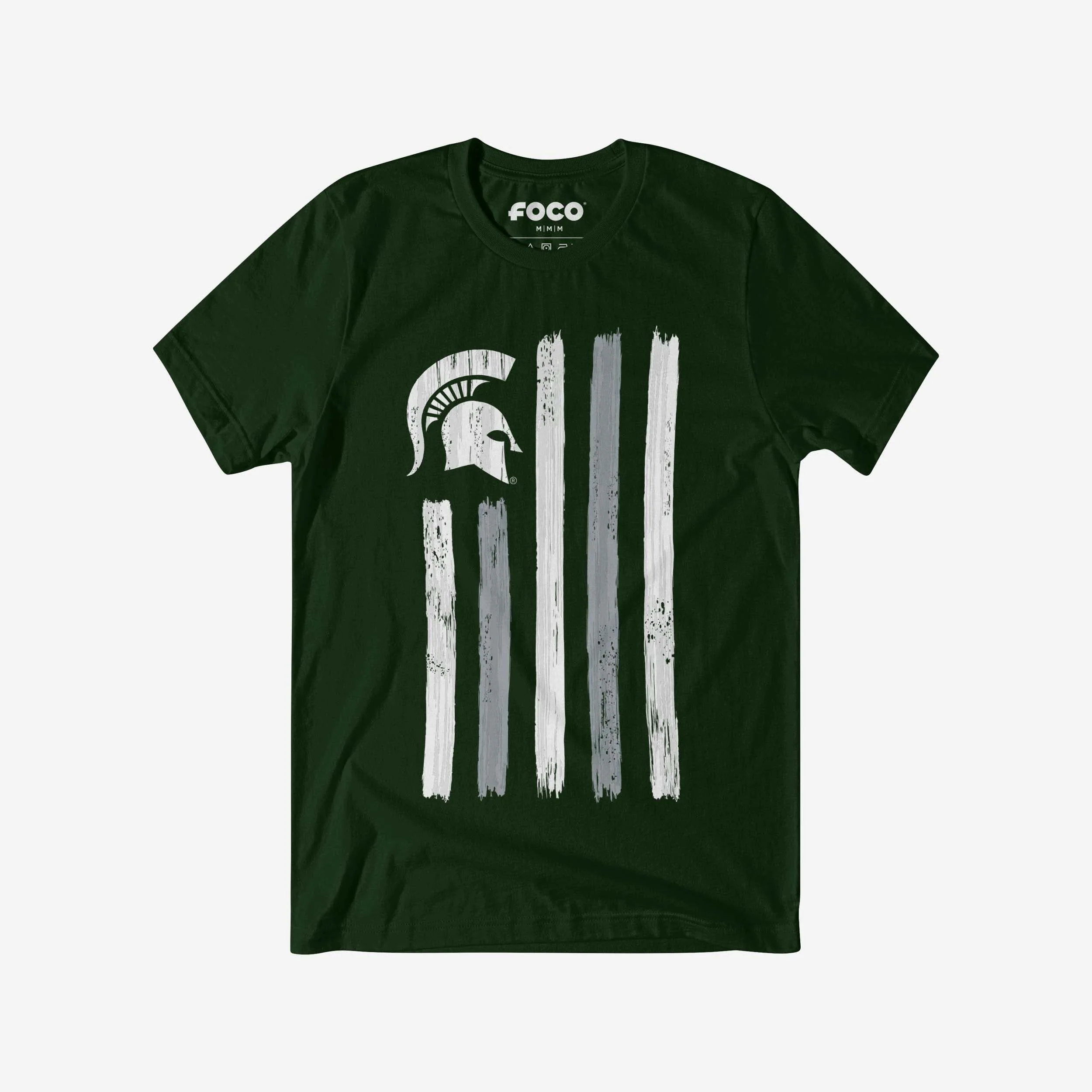 Michigan State Spartans Brushstroke Flag T-Shirt
