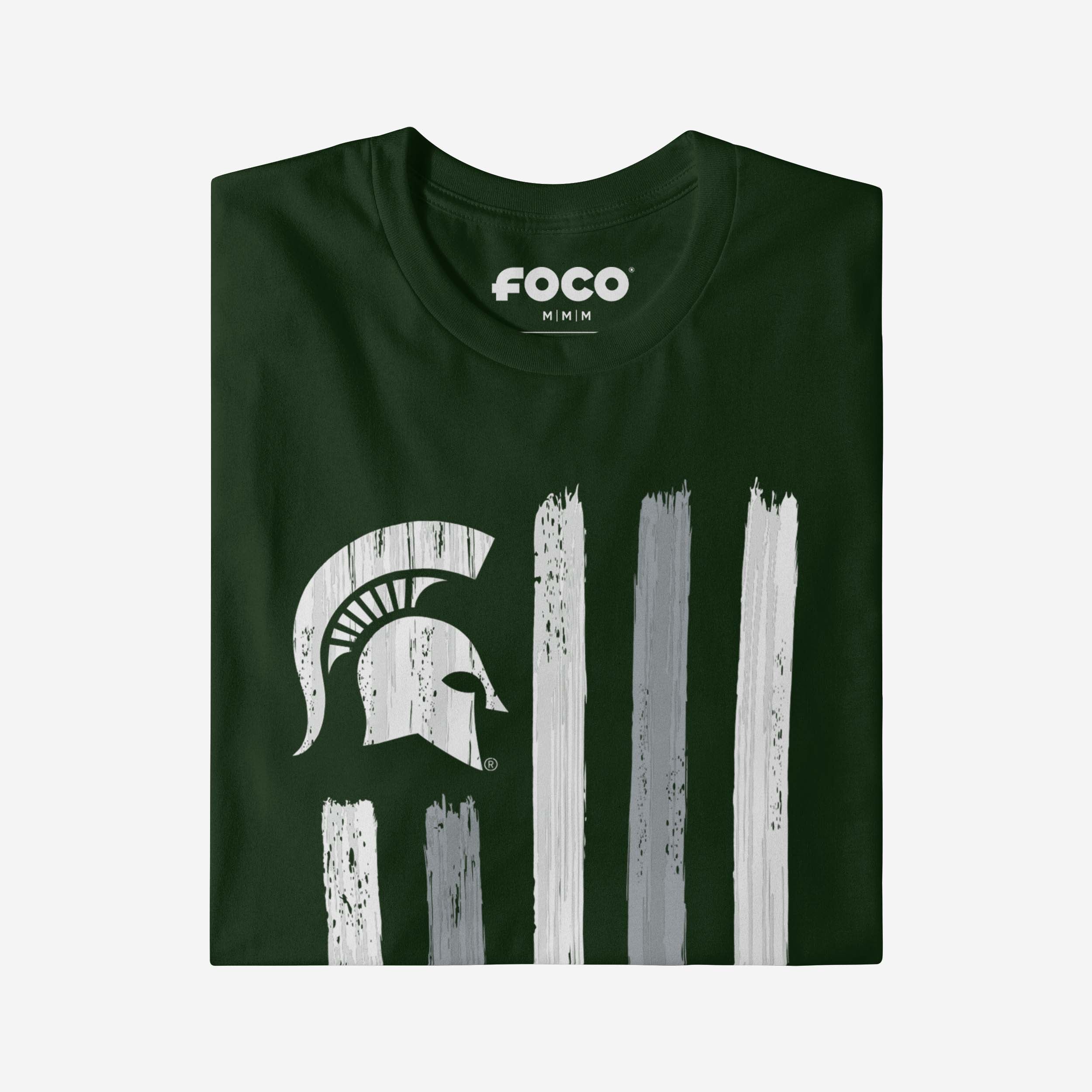 Michigan State Spartans Brushstroke Flag T-Shirt - Image 4