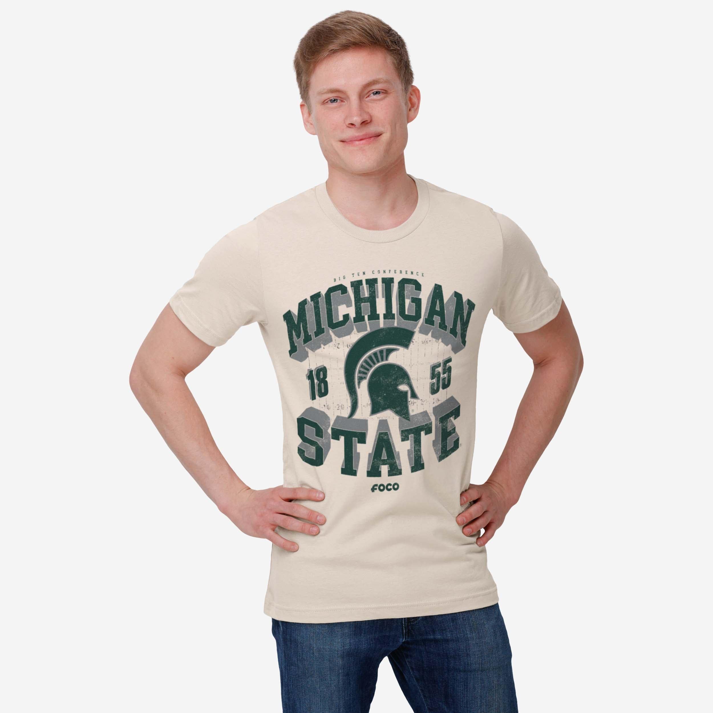 Michigan State Spartans Field Arched Wordmark T-Shirt - Image 2