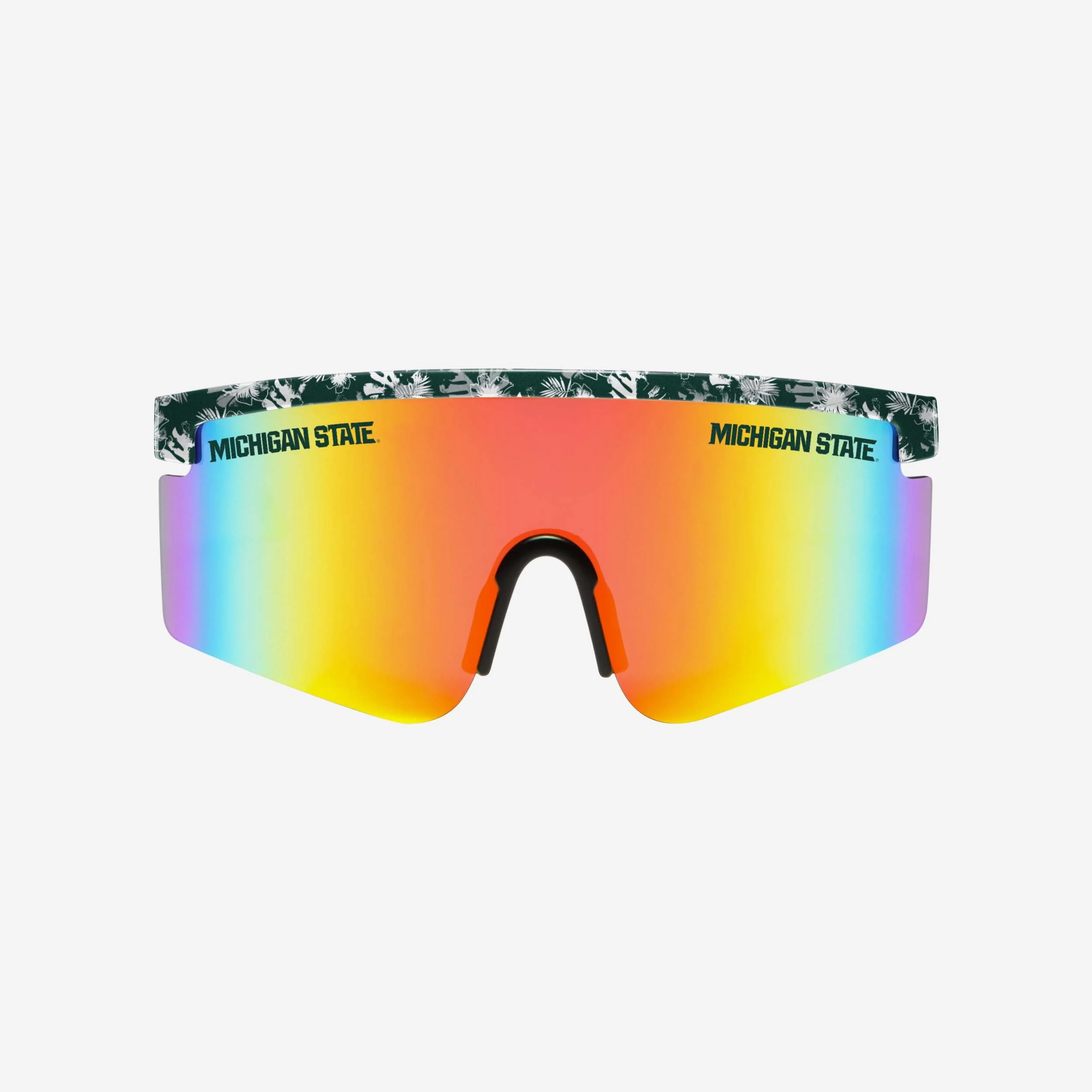 Michigan State Spartans Floral Large Frame Sunglasses - Image 2