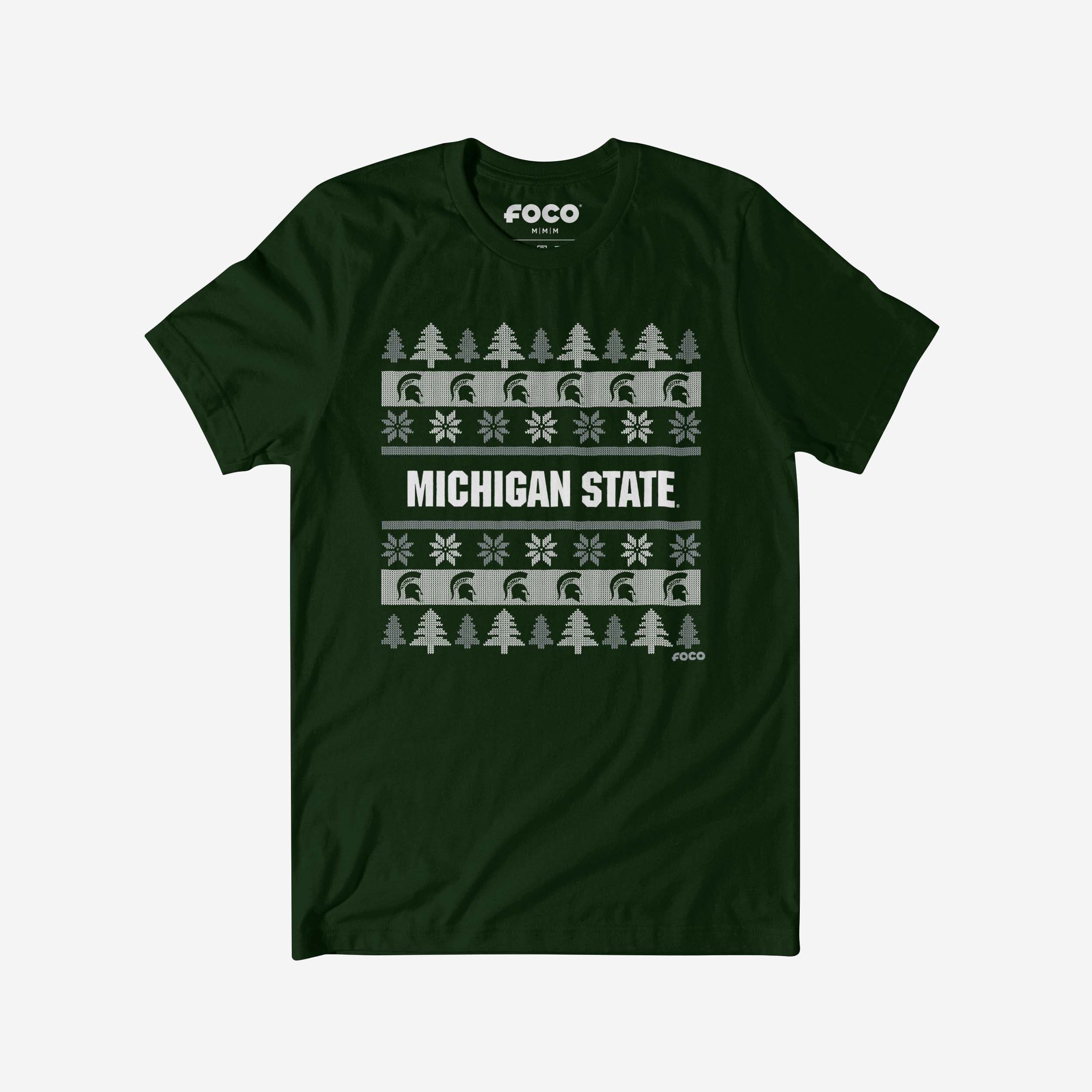Michigan State Spartans Holiday Sweater T-Shirt
