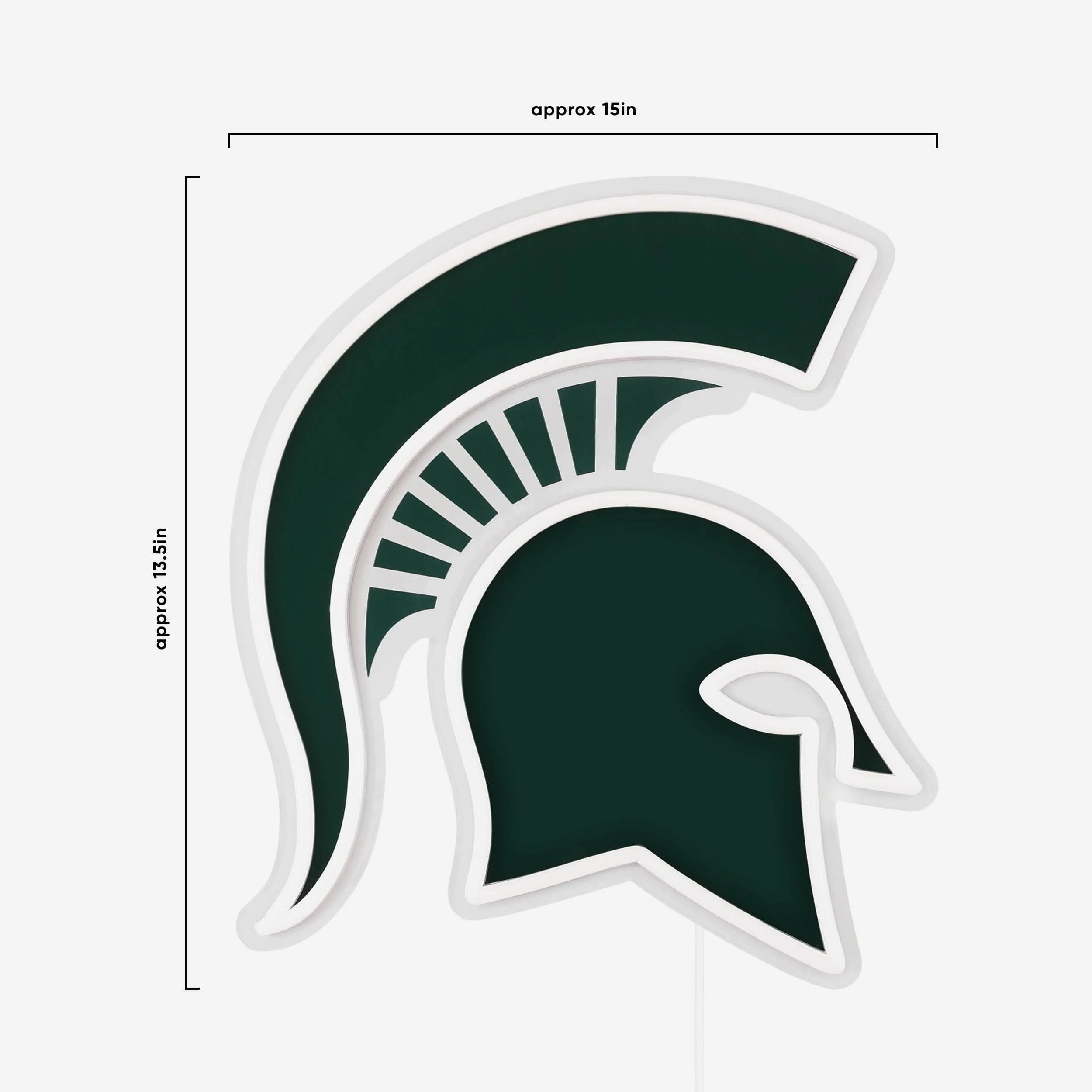 Michigan State Spartans LED Neon Light Up Team Logo Sign - Image 4
