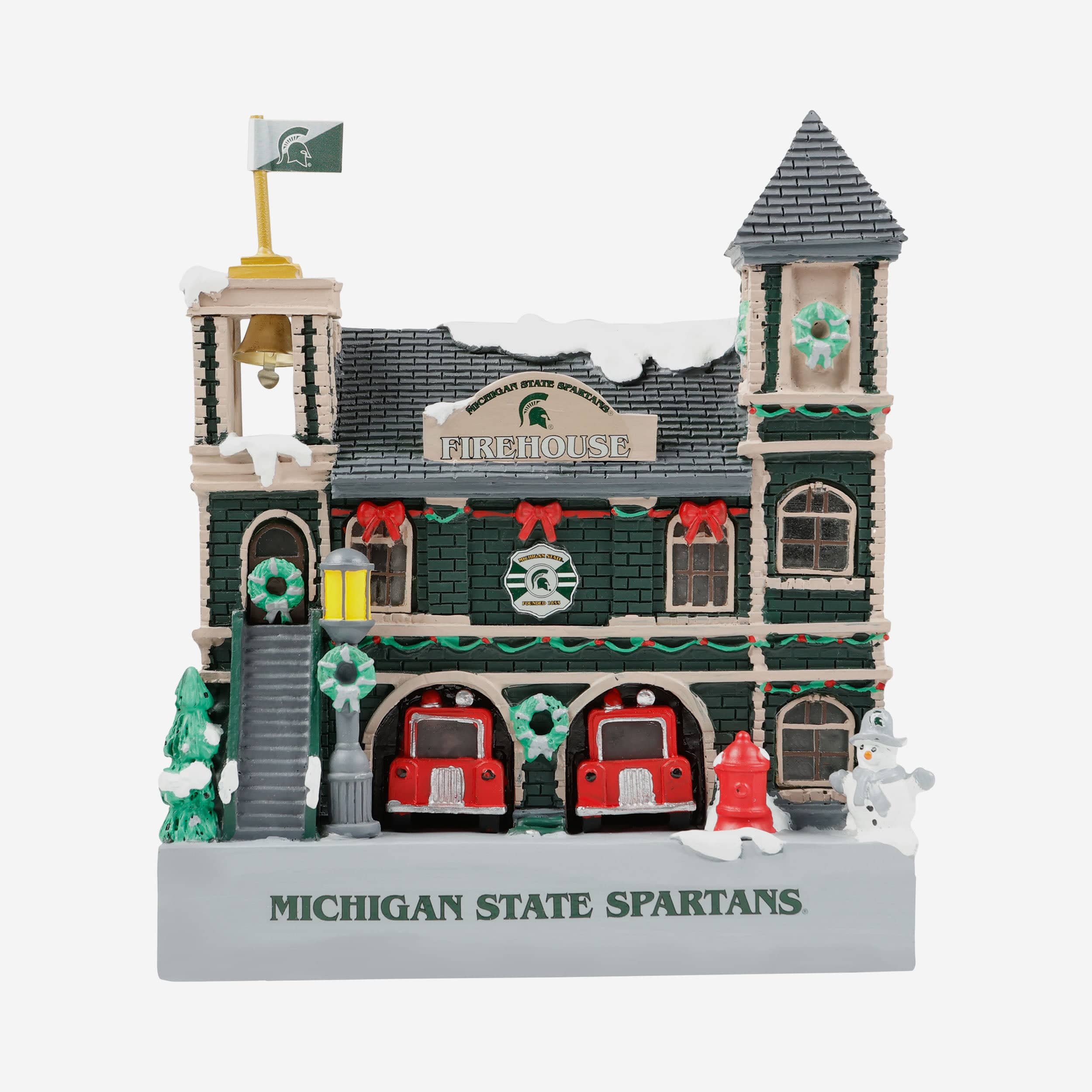 Michigan State Spartans Light Up Resin Team Firehouse
