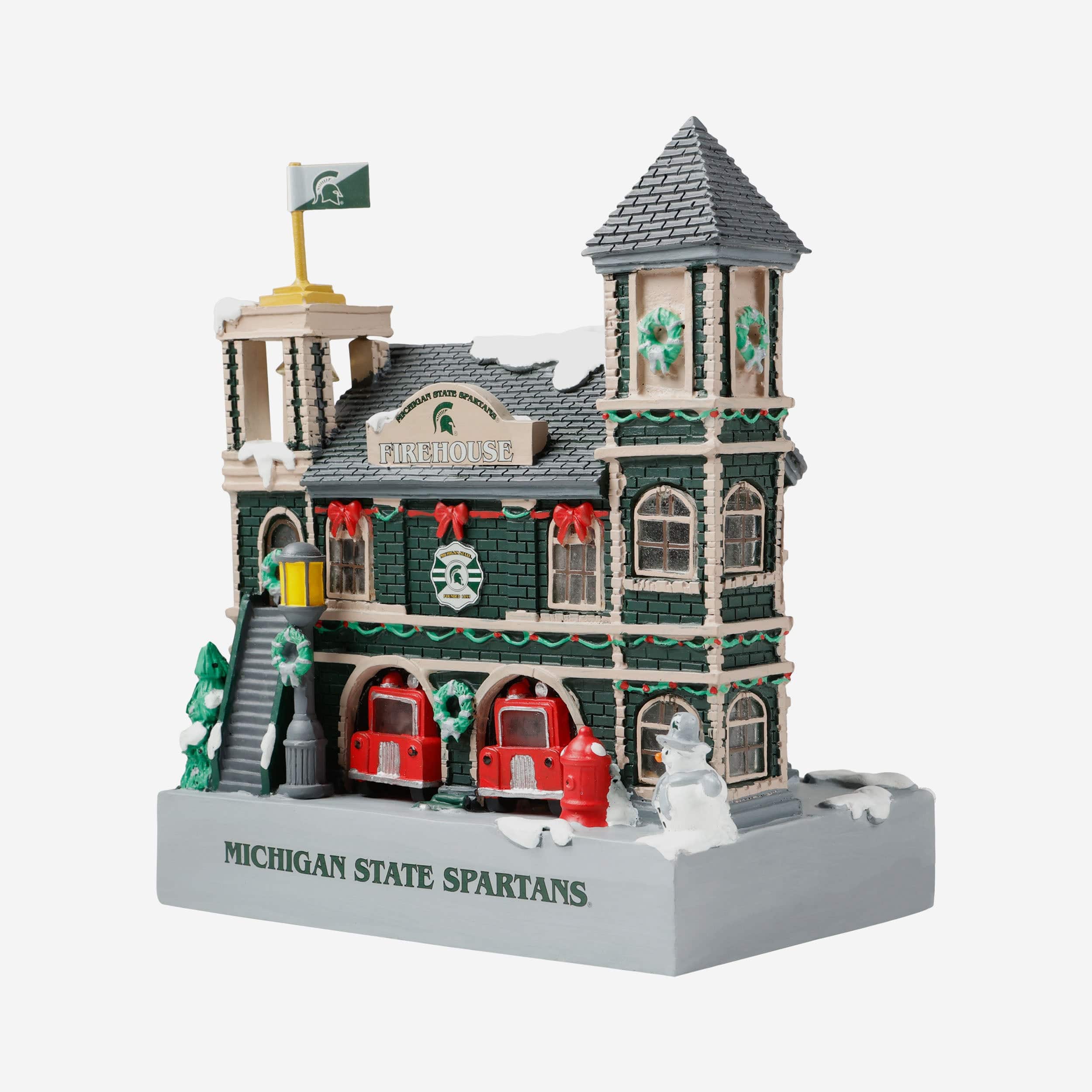 Michigan State Spartans Light Up Resin Team Firehouse - Image 4