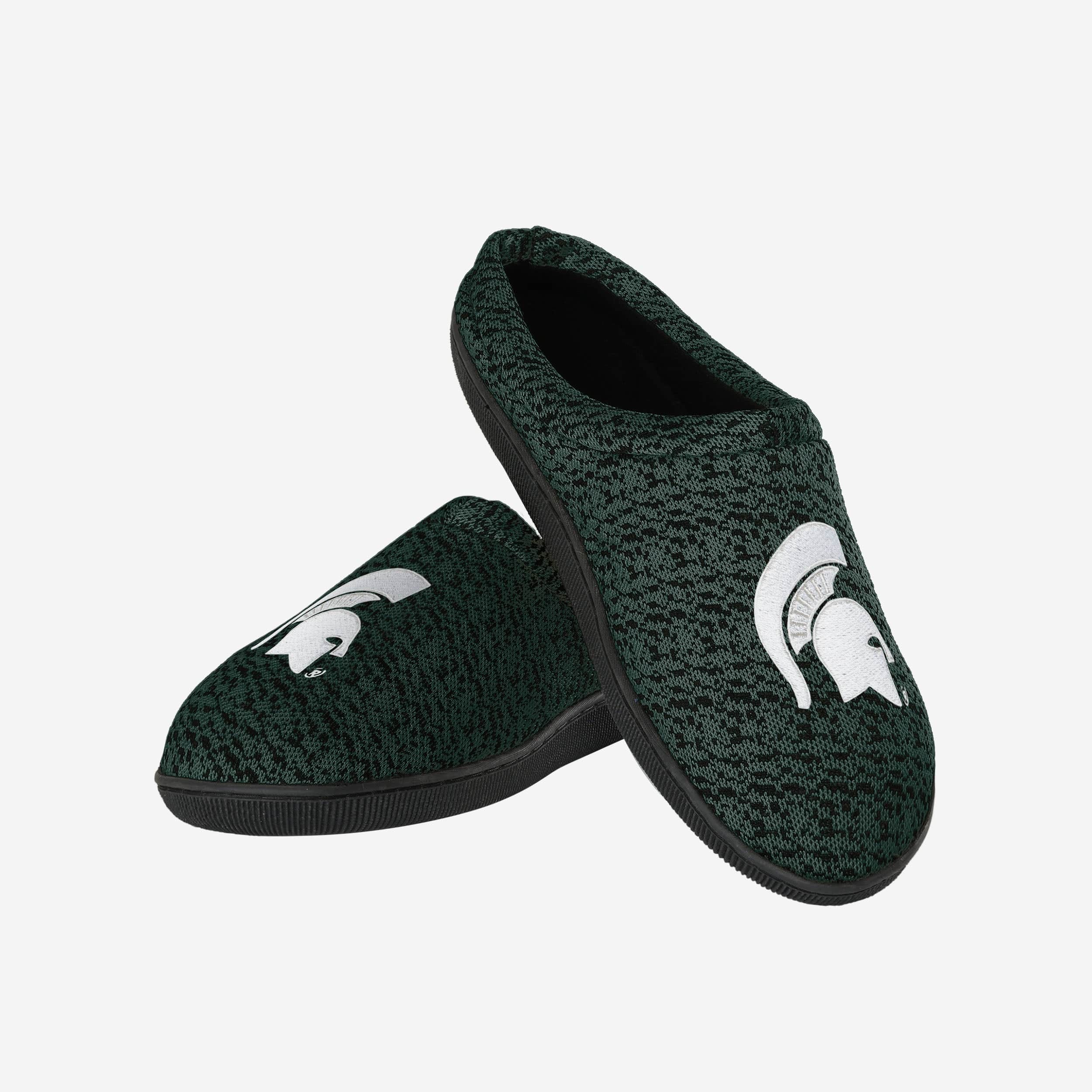 Michigan State Spartans Poly Knit Cup Sole Slippers - Image 3