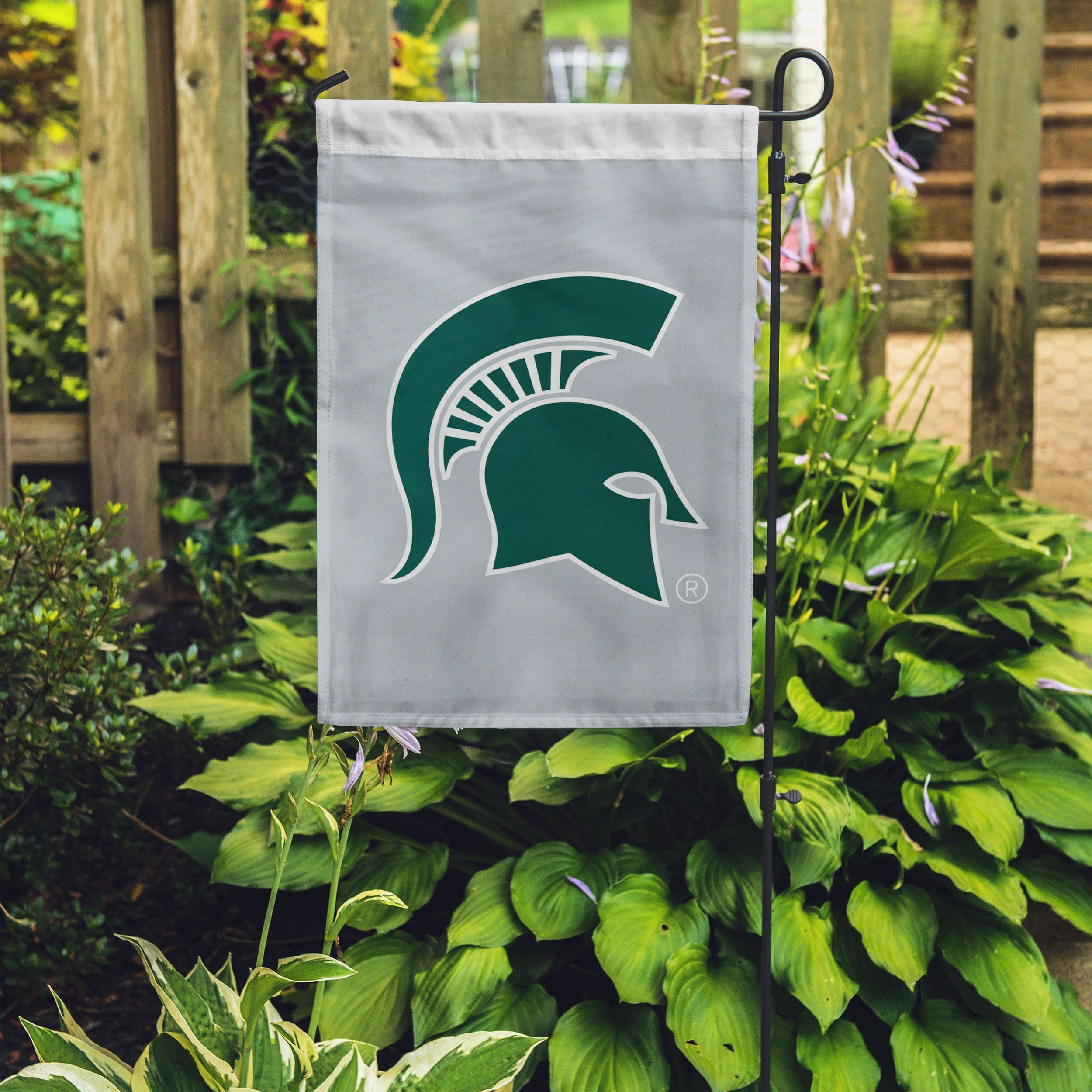 Michigan State Spartans Solid Garden Flag - Image 4