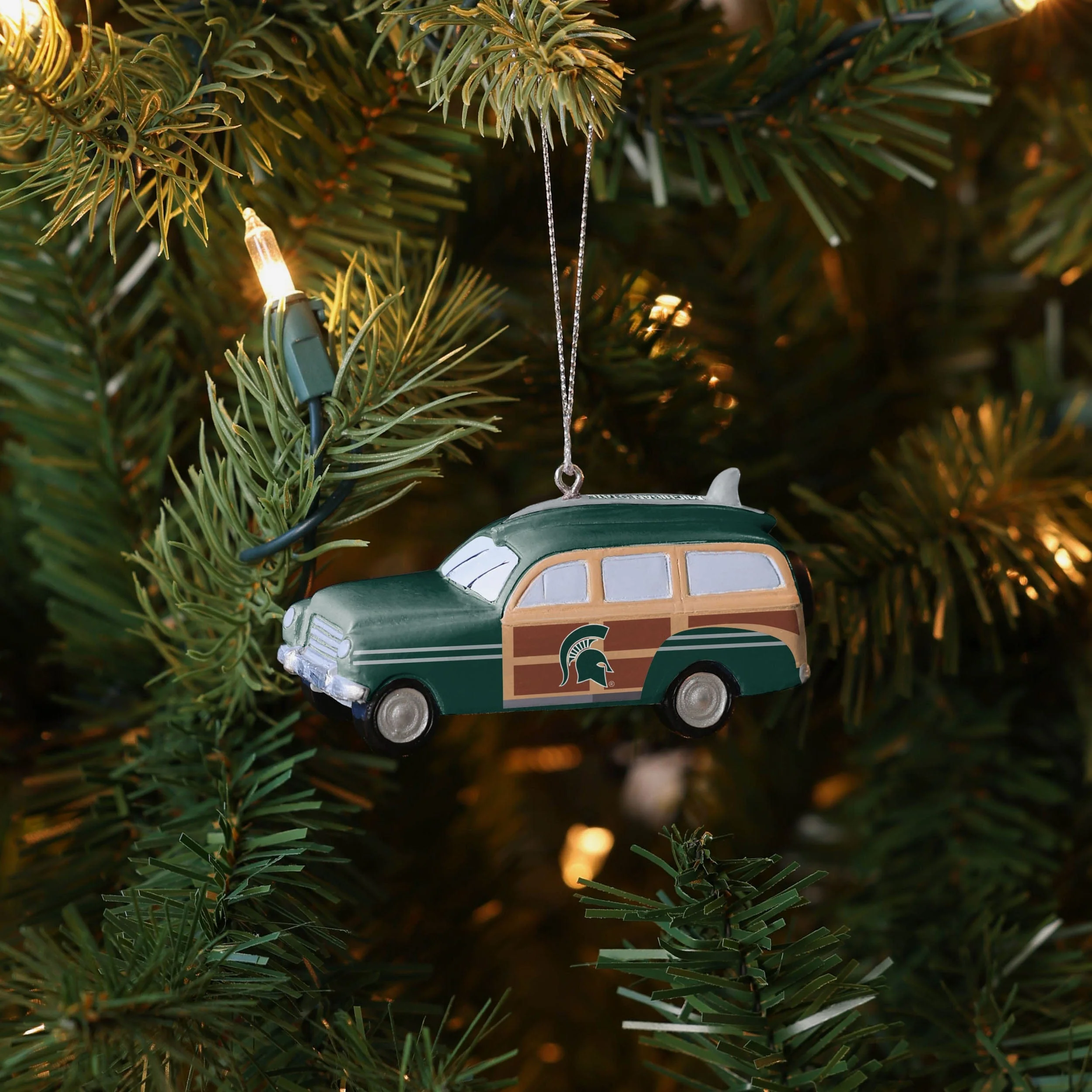 Michigan State Spartans Station Wagon Ornament - Image 4