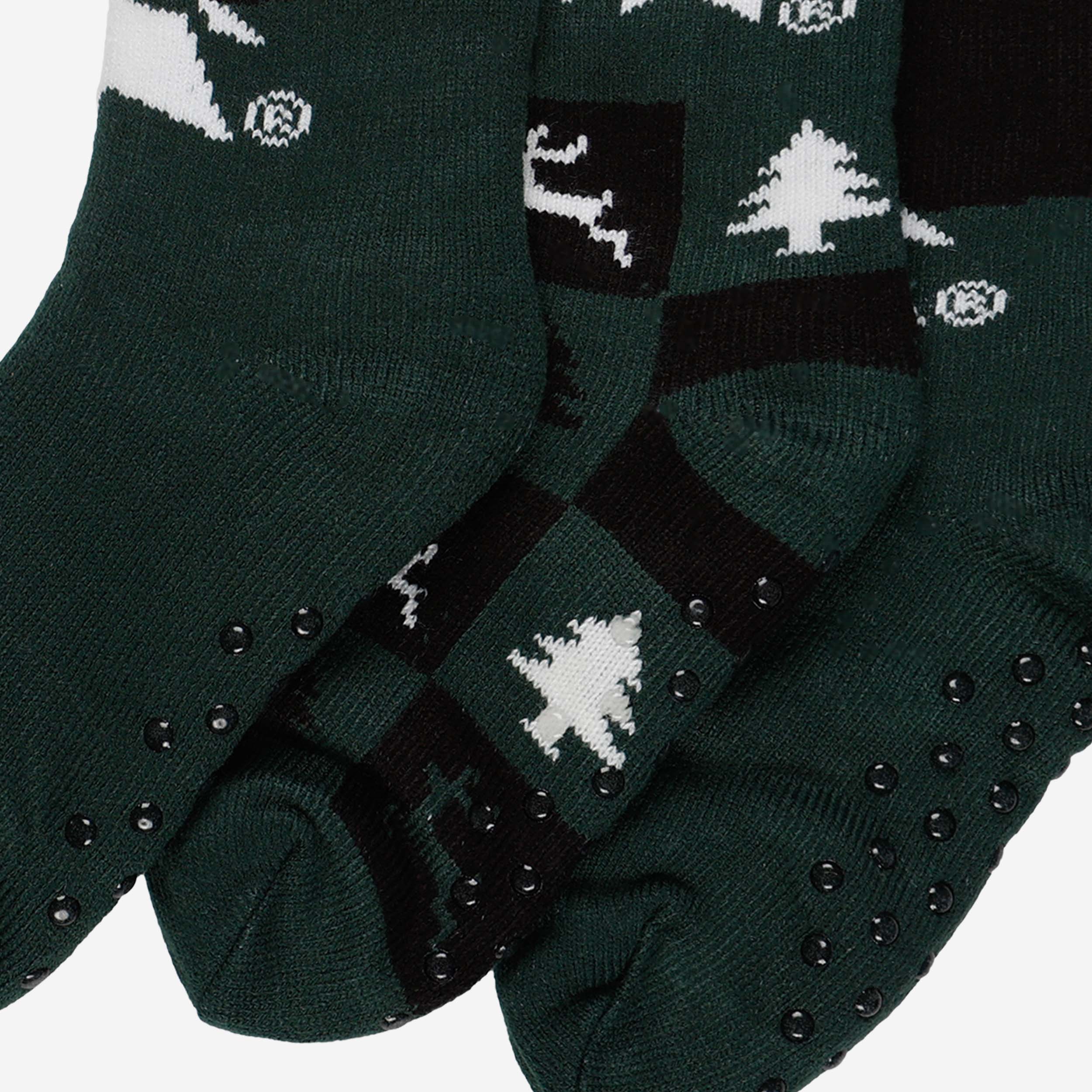 Michigan State Spartans Womens Fan Footy 3 Pack Slipper Socks - Image 3