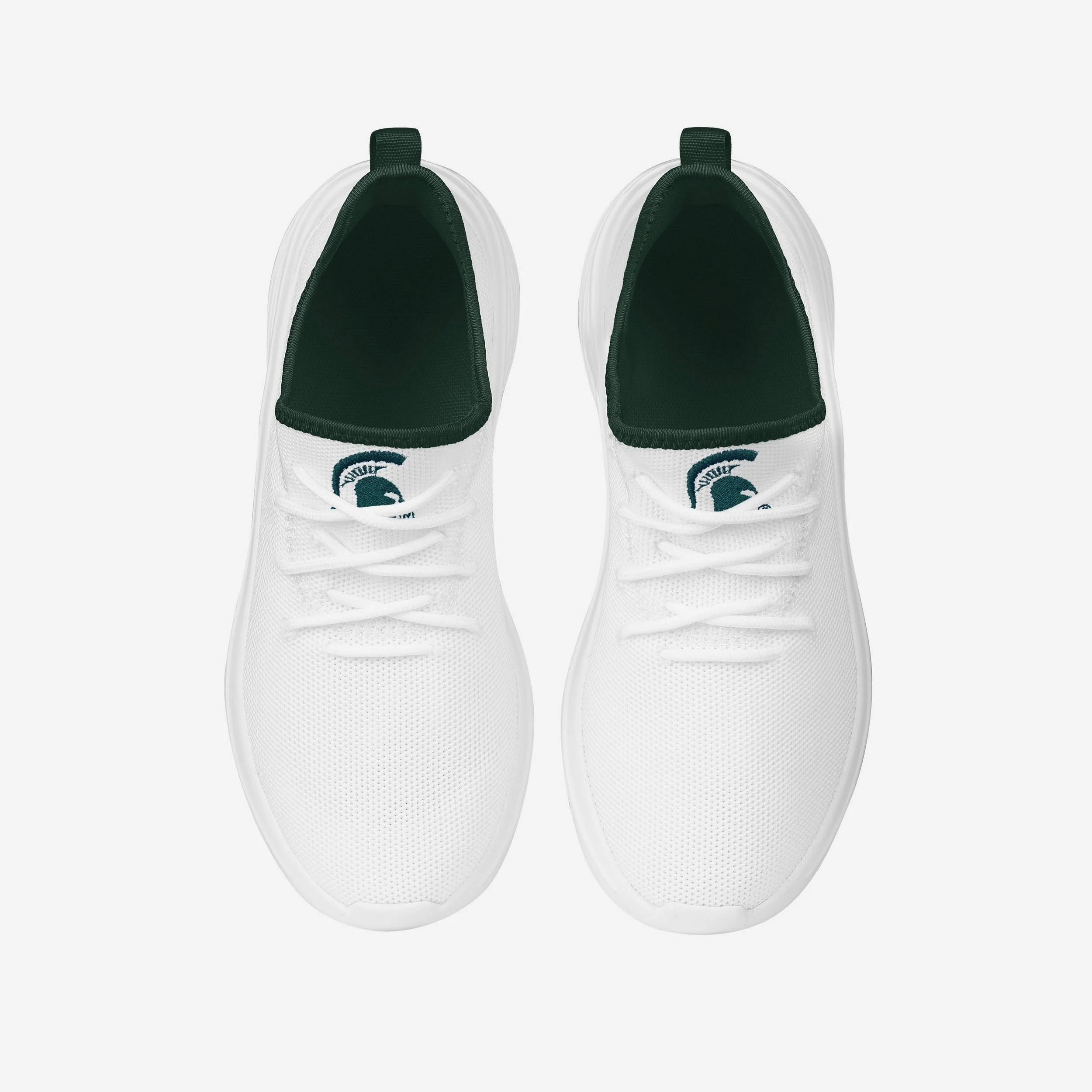 Michigan State Spartans Womens Midsole White Sneaker - Image 4