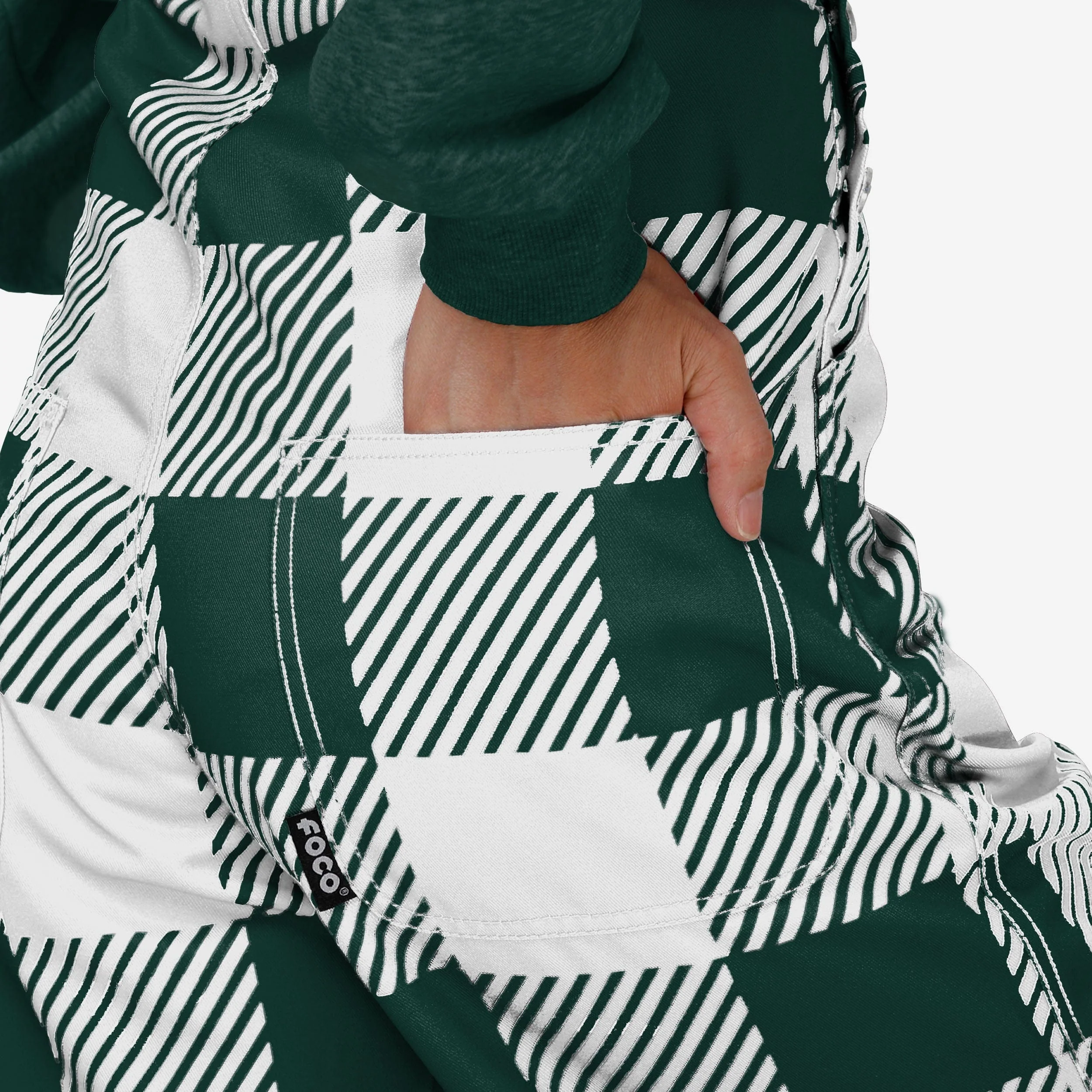 Michigan State Spartans Womens Plaid Bib Overalls - Image 6