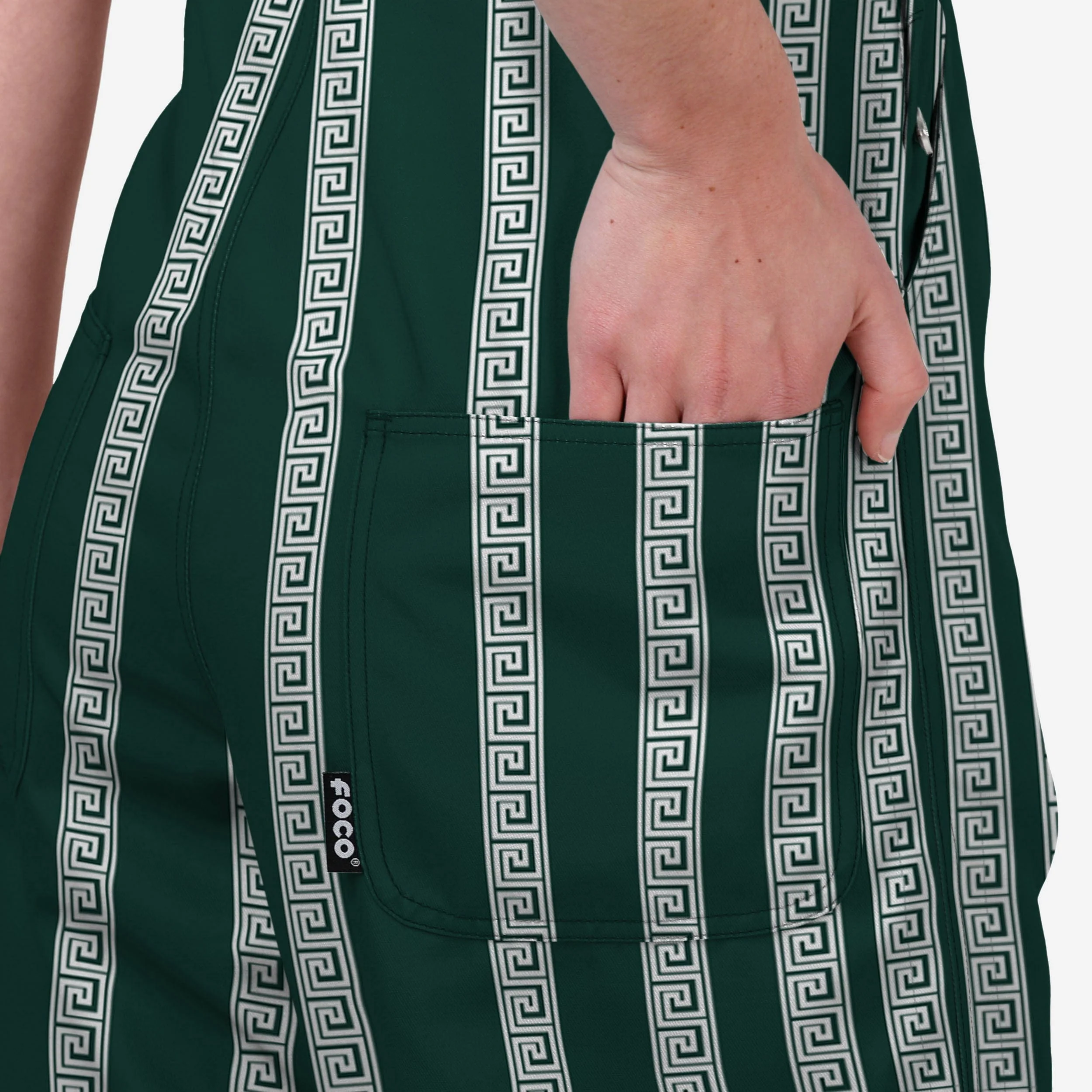 Michigan State Spartans Womens Sideline Spirit Bib Overalls - Image 6