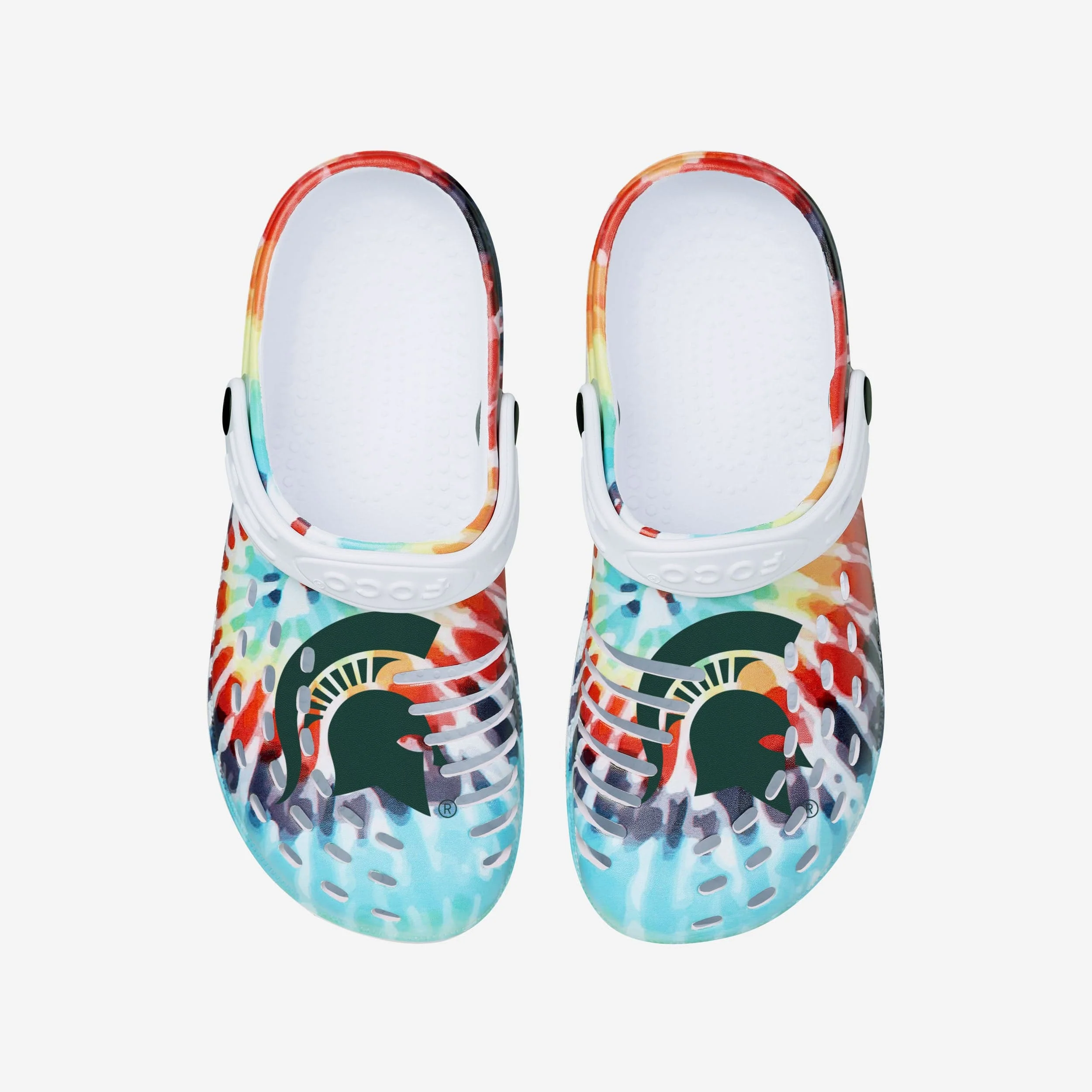 Michigan State Spartans Womens Tie-Dye Clog With Strap - Image 4