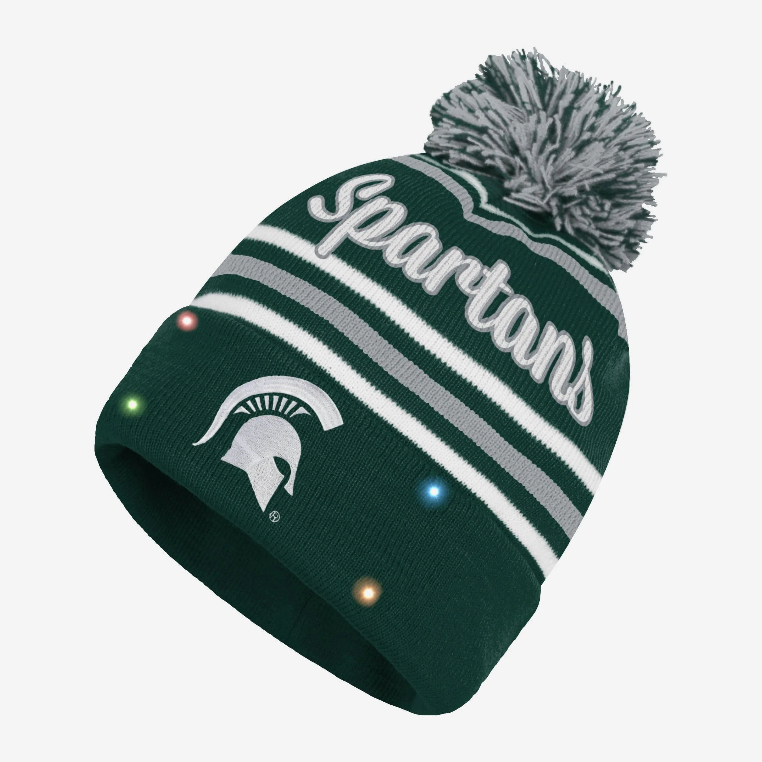 Michigan State Spartans Womens Wordmark Script Light Up Beanie