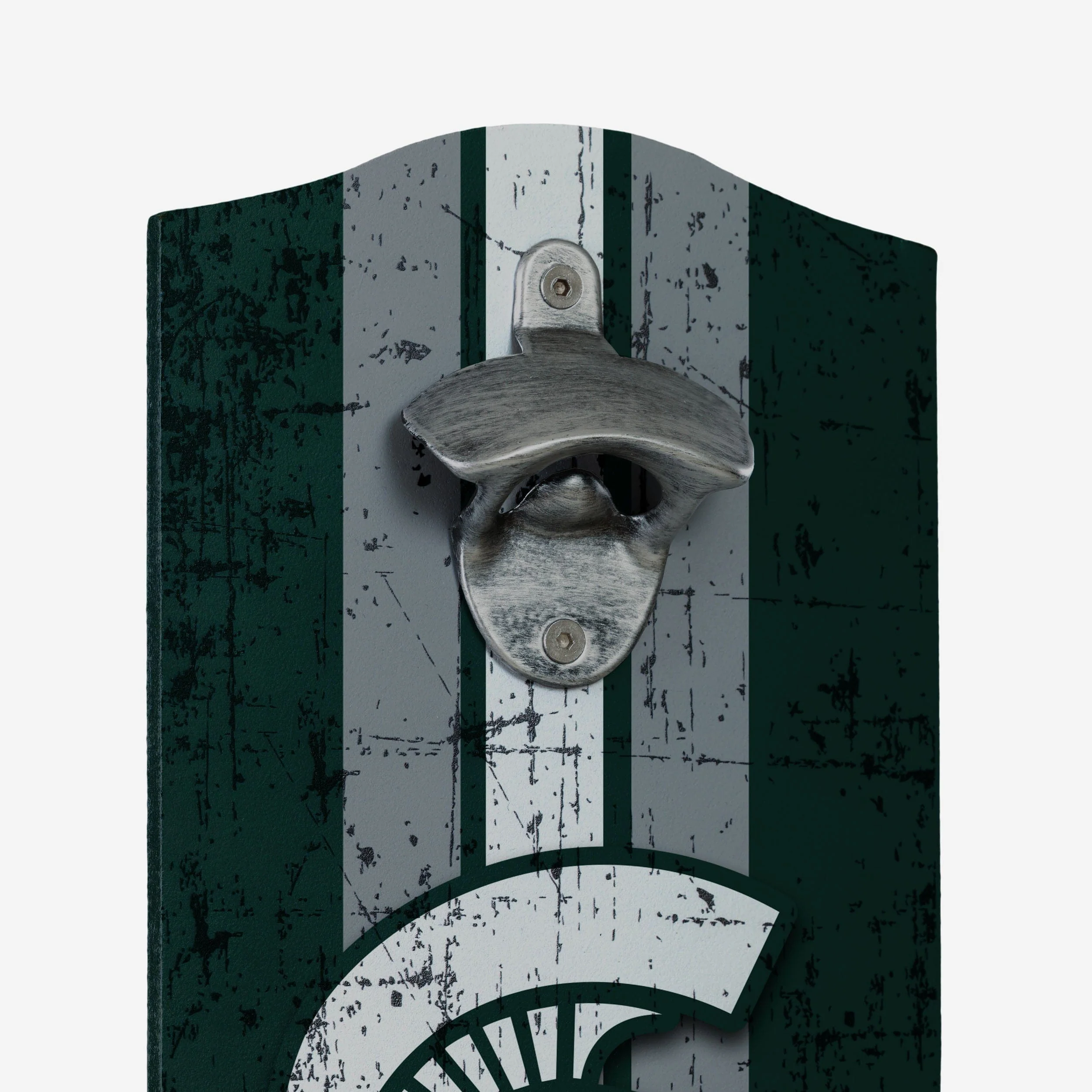 Michigan State Spartans Wooden Bottle Cap Opener Sign - Image 3