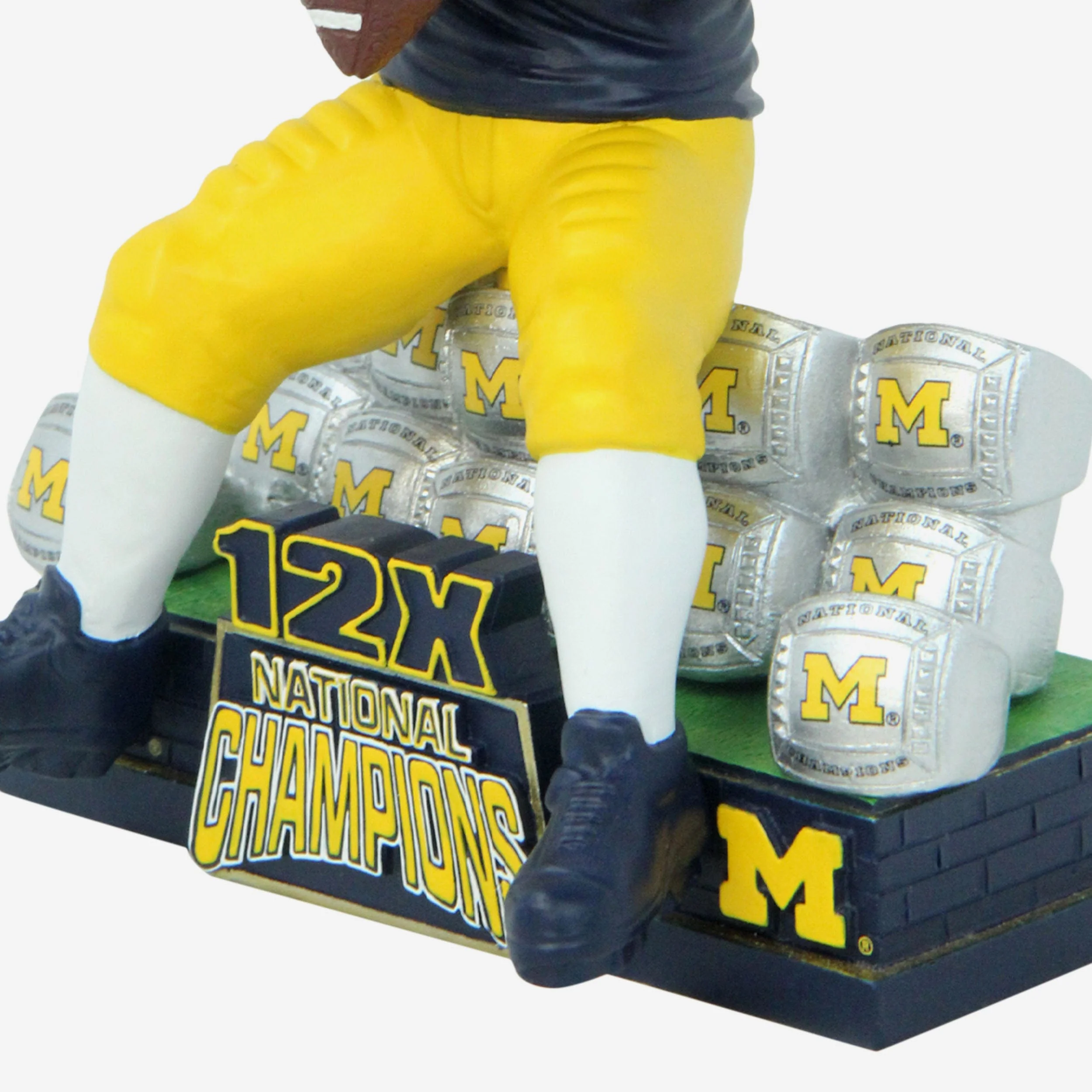Michigan Wolverines 12X Football National Champions Bobblehead - Image 3