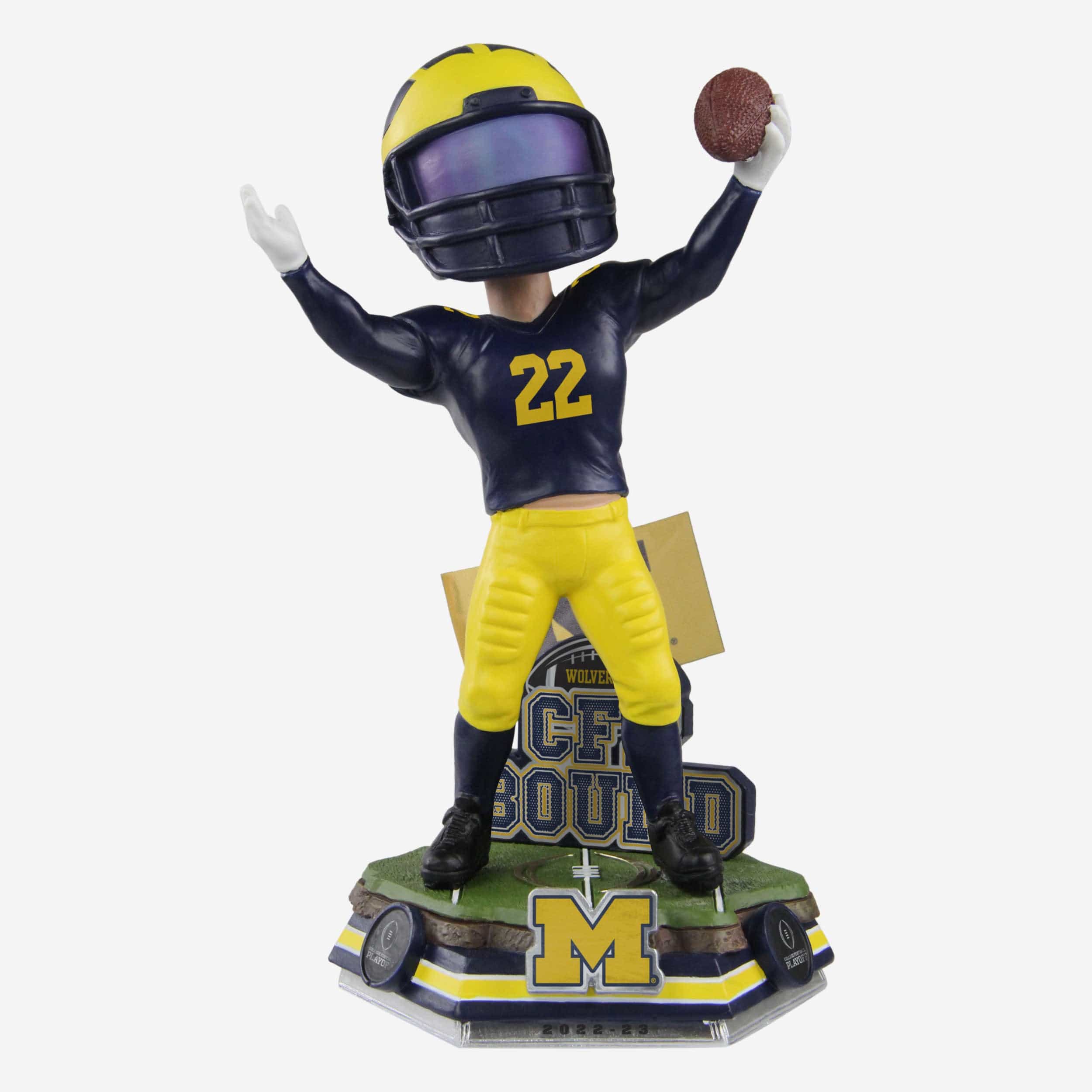 Michigan Wolverines 2022 College Football Playoff Bobblehead