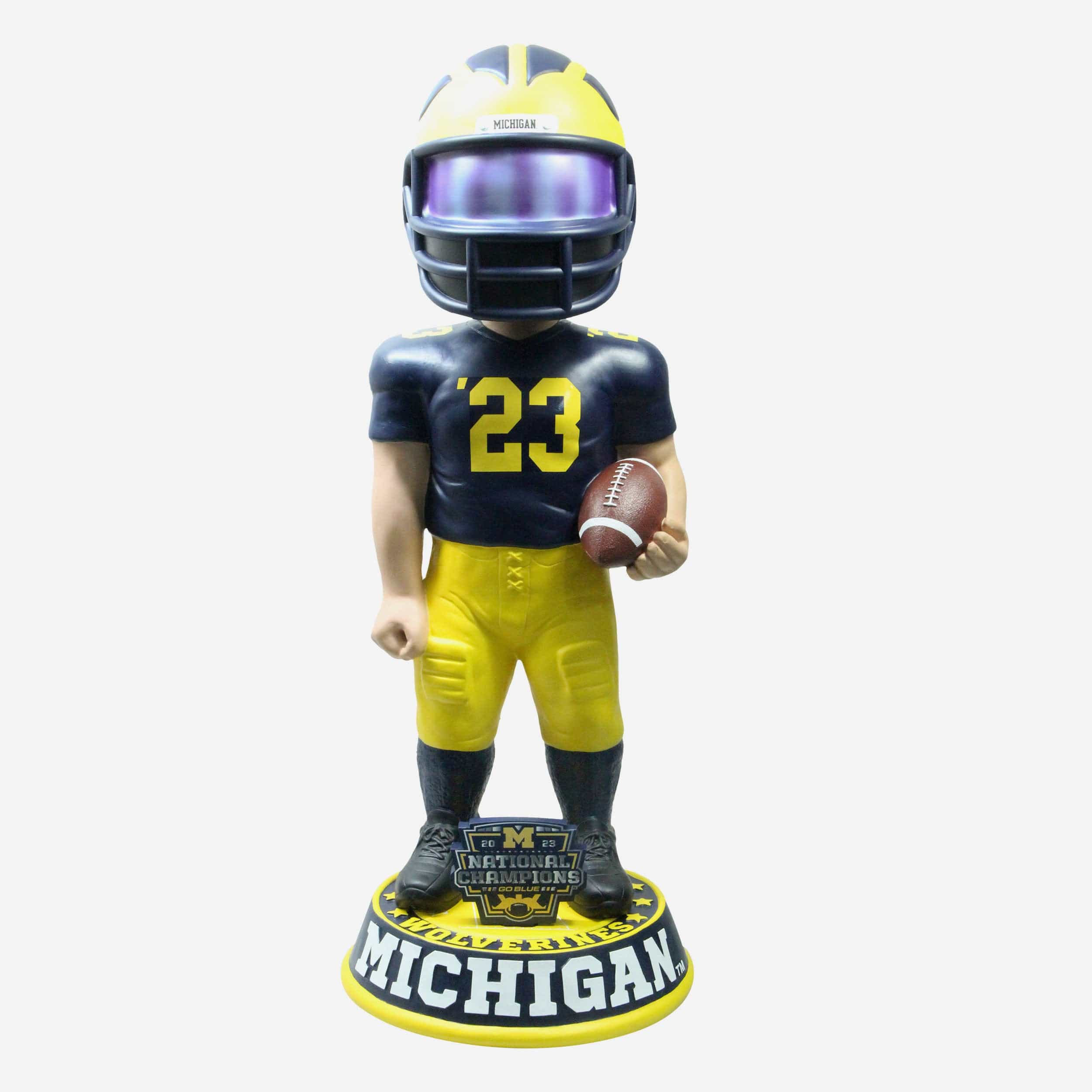 Michigan Wolverines 2023 Football National Champions 3 Ft Bobblehead