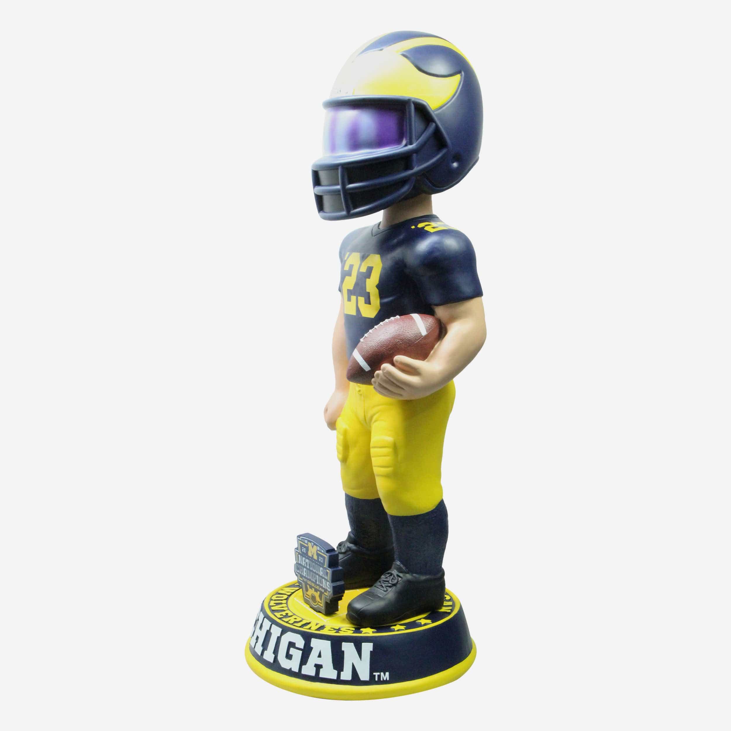 Michigan Wolverines 2023 Football National Champions 3 Ft Bobblehead - Image 4