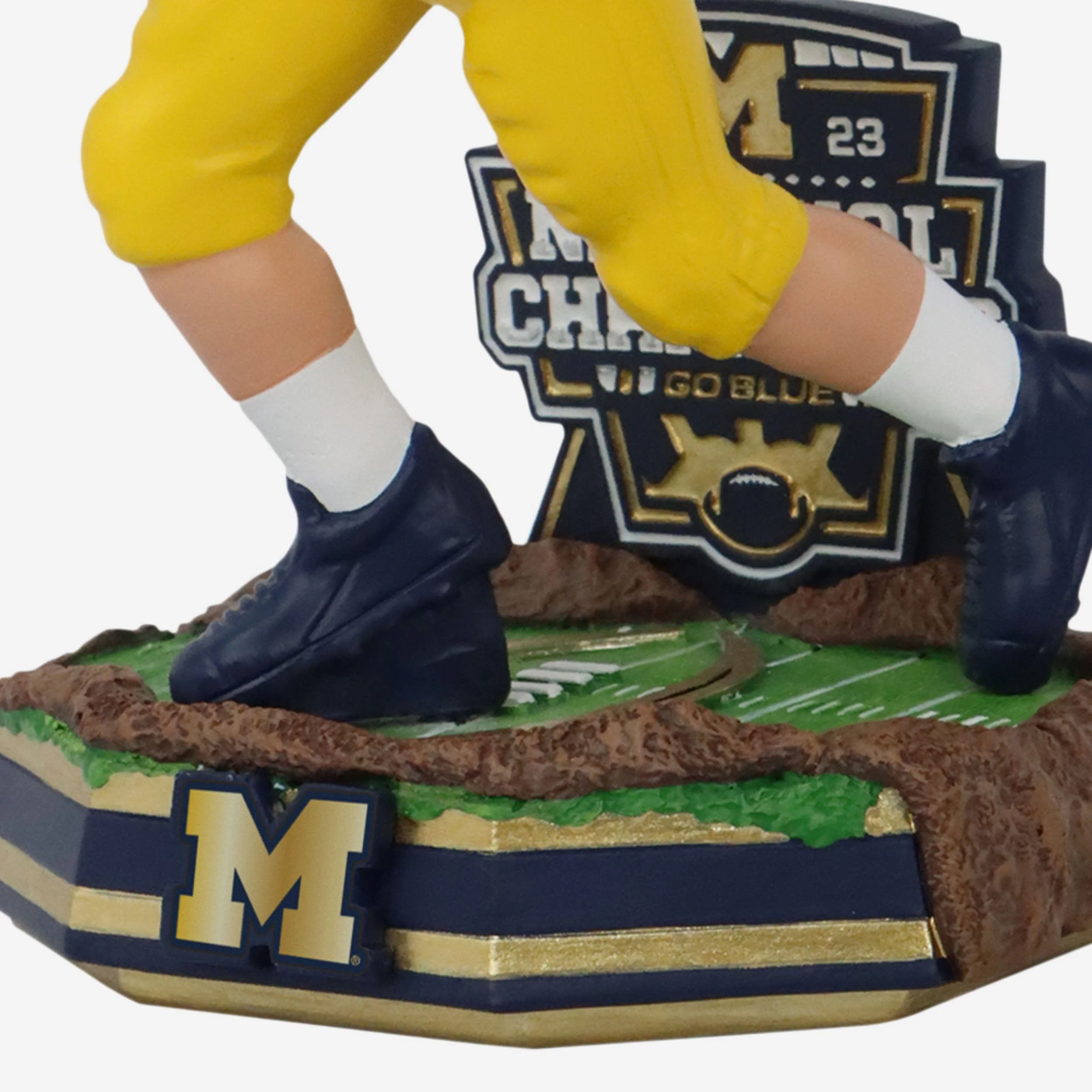 Michigan Wolverines 2023 Football National Champions Bobblehead - Image 3