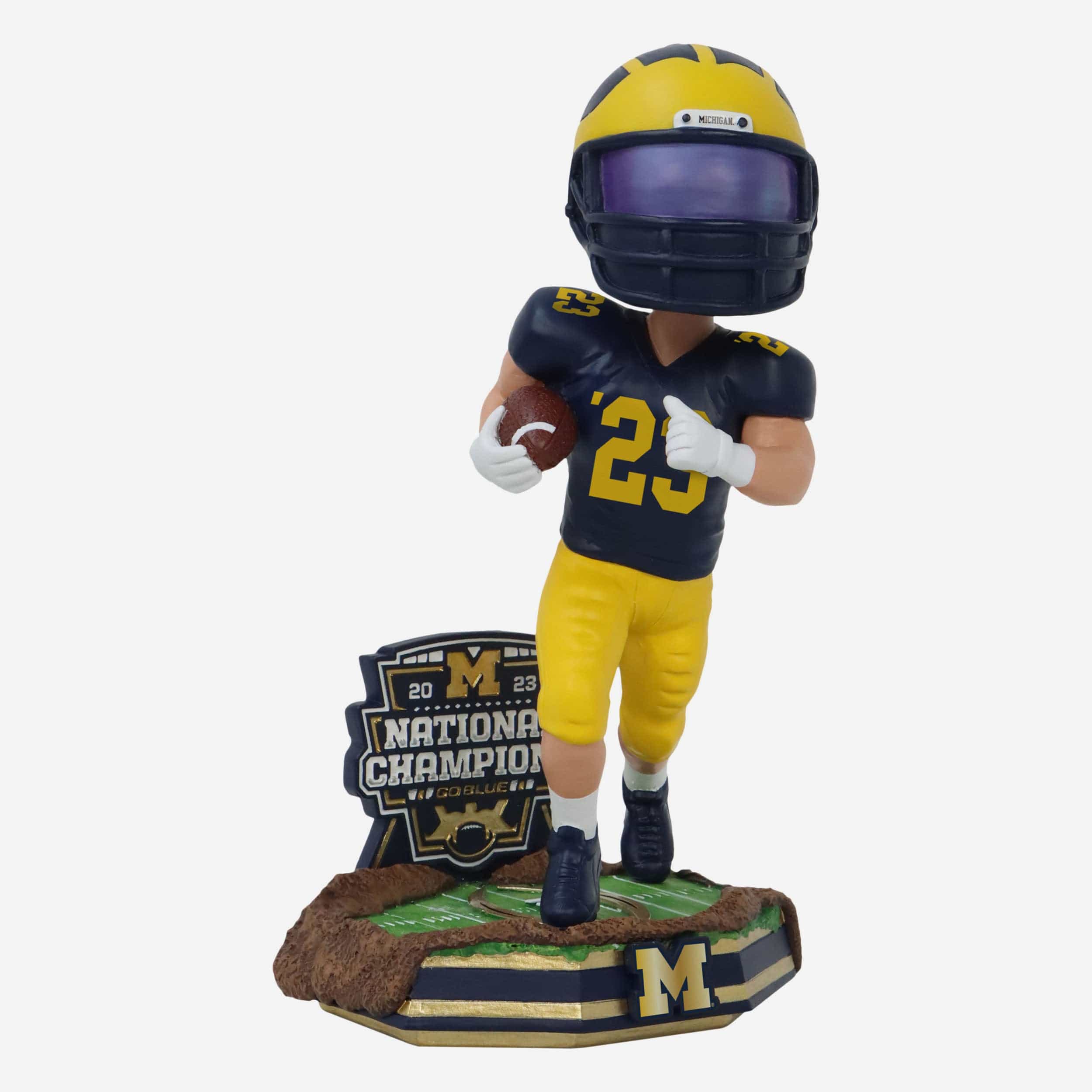 Michigan Wolverines 2023 Football National Champions Bobblehead - Image 4