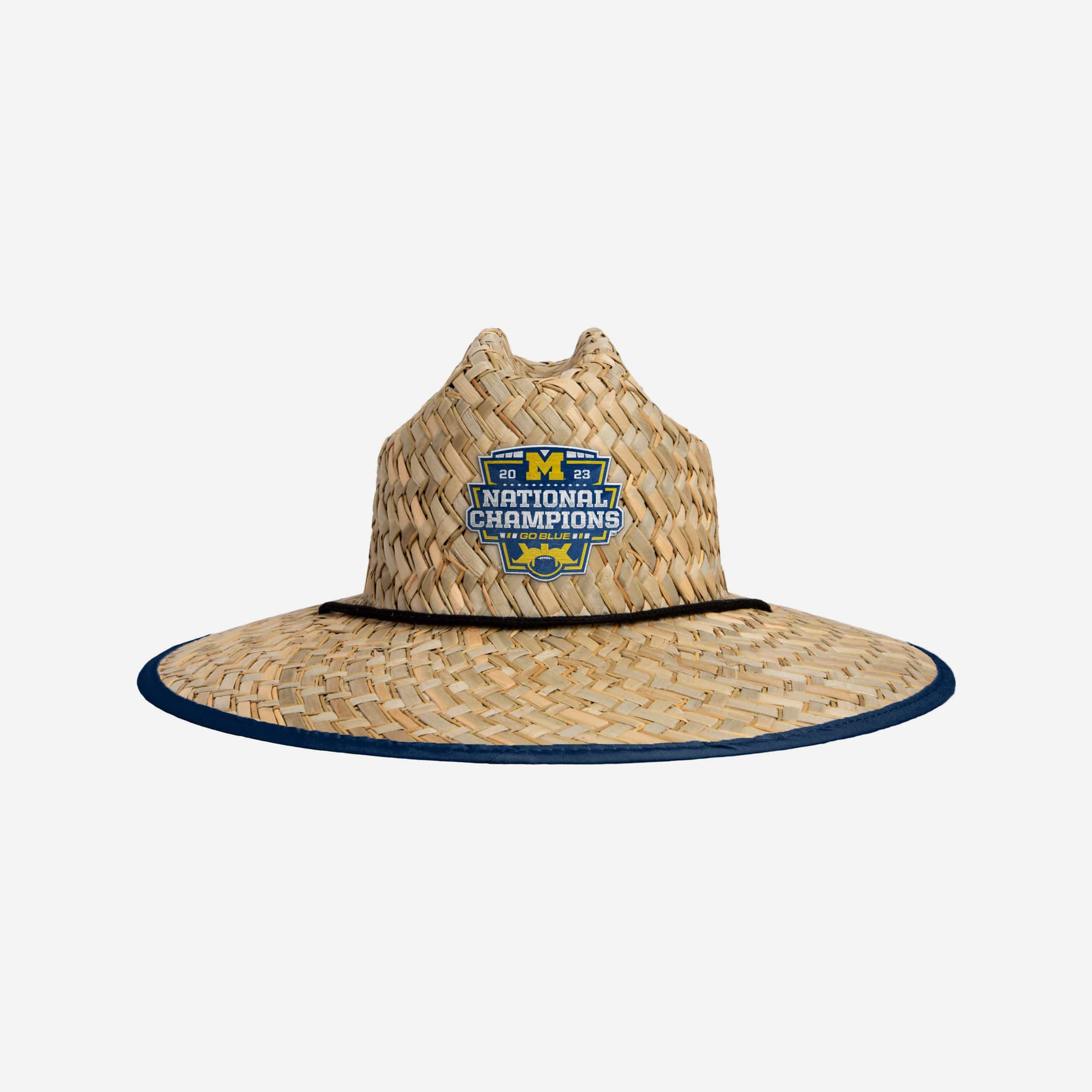 Michigan Wolverines 2023 Football National Champions Floral Straw Hat