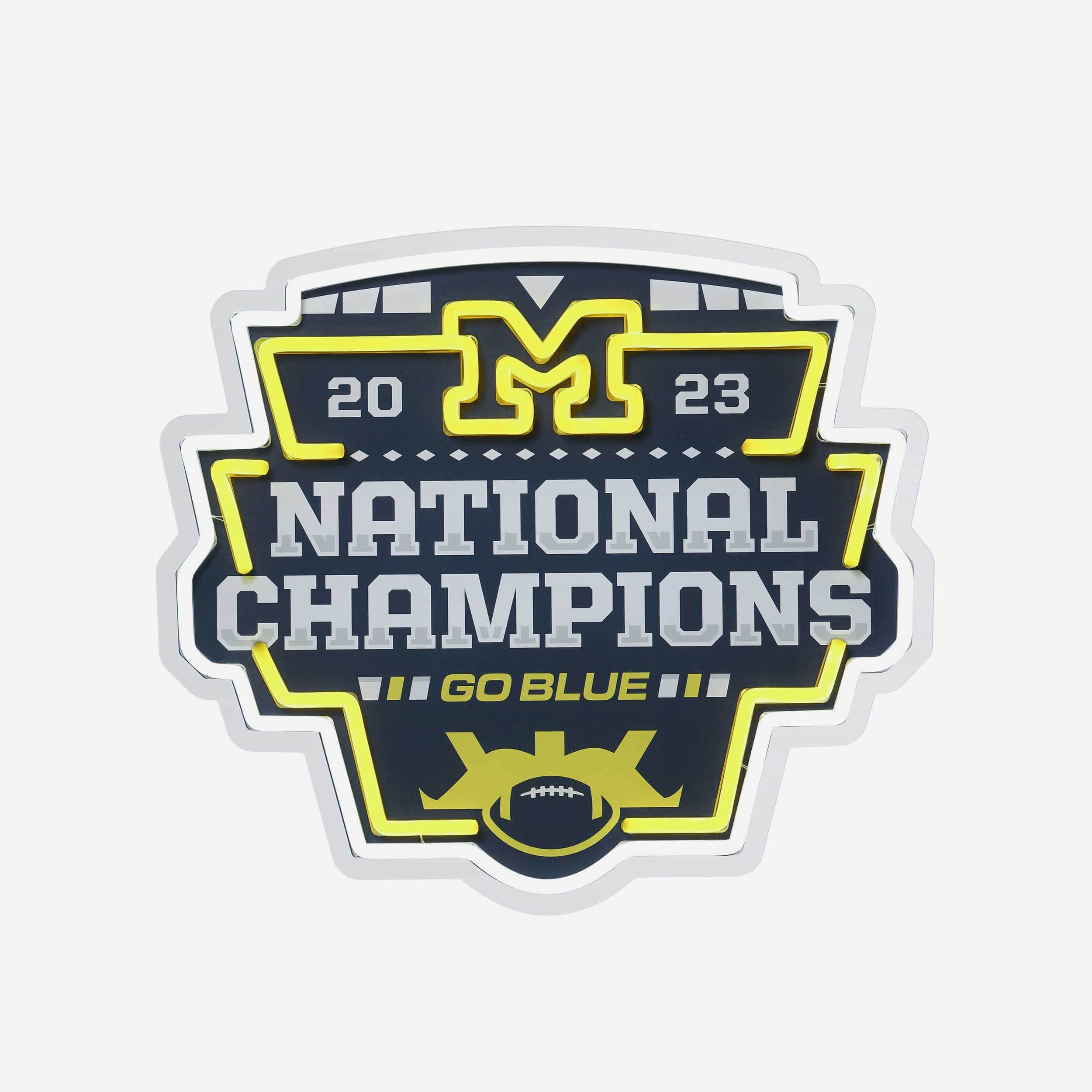 Michigan Wolverines 2023 Football National Champions LED Neon Sign