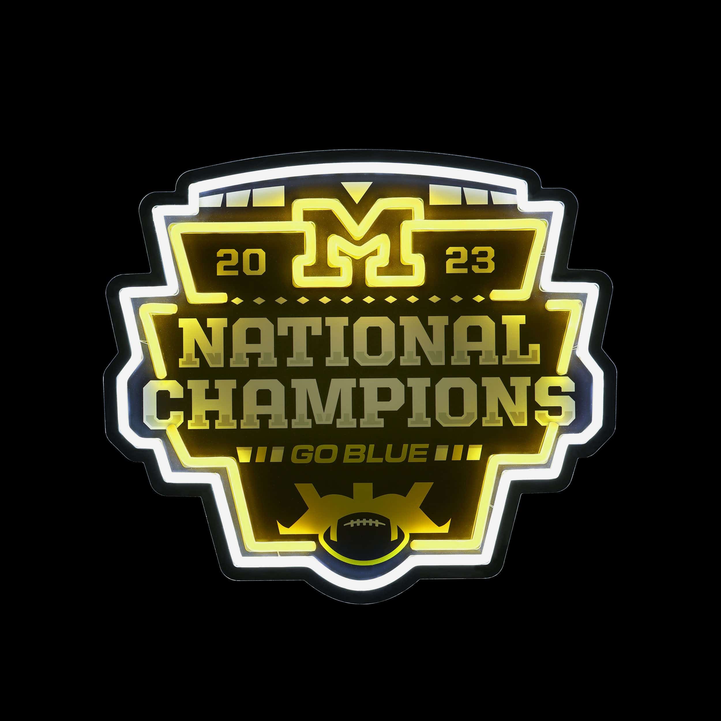 Michigan Wolverines 2023 Football National Champions LED Neon Sign - Image 2