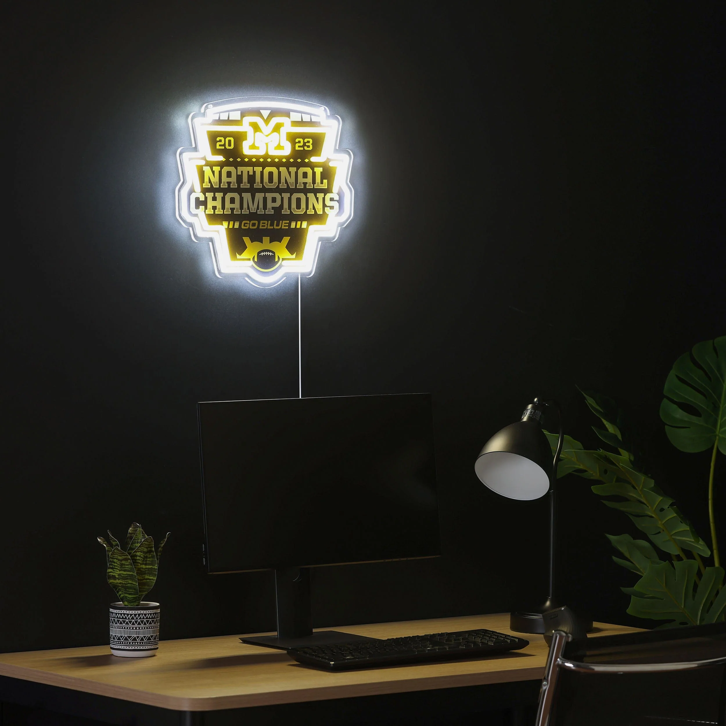 Michigan Wolverines 2023 Football National Champions LED Neon Sign - Image 3