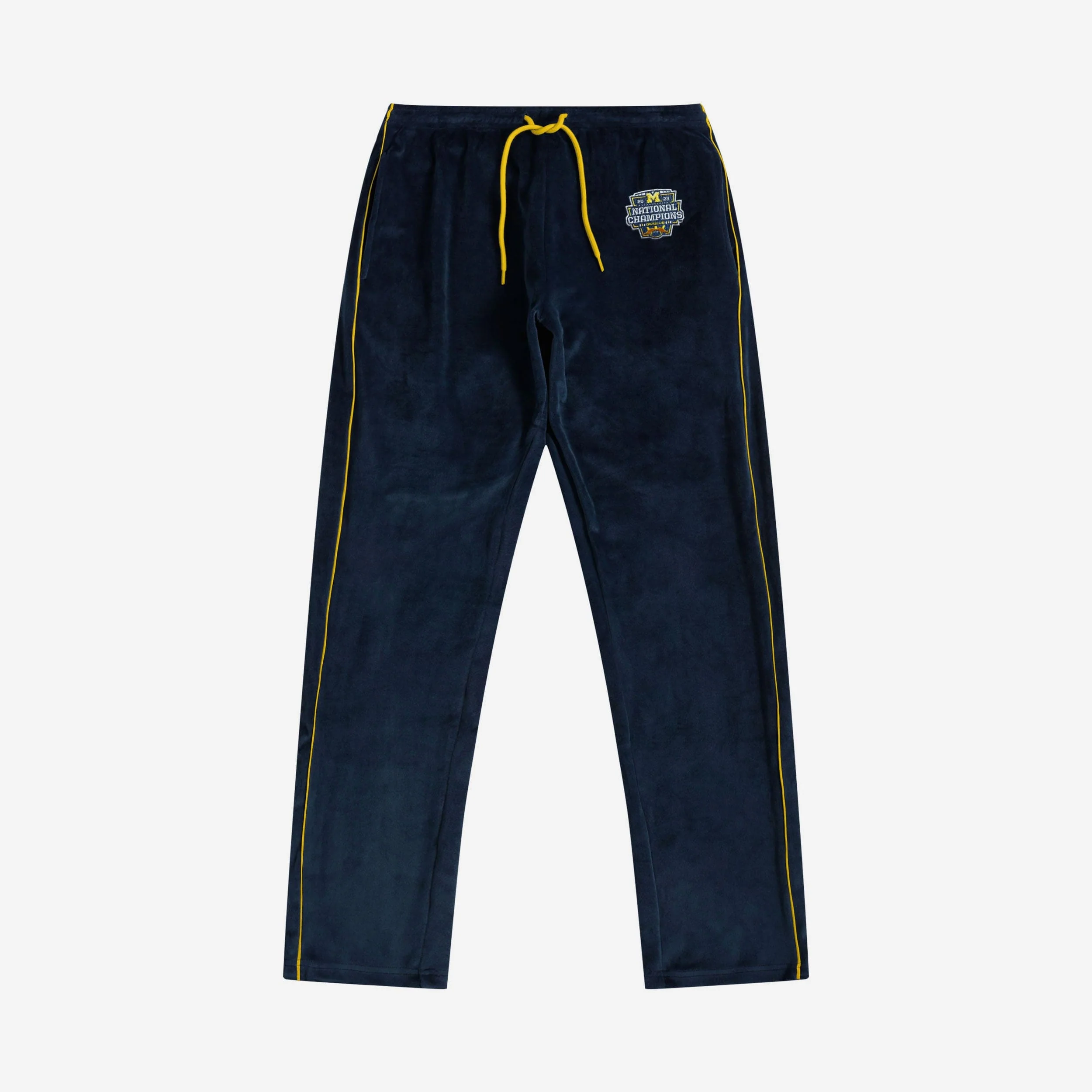 Michigan Wolverines 2023 Football National Champions Womens Velour Pants - Image 4
