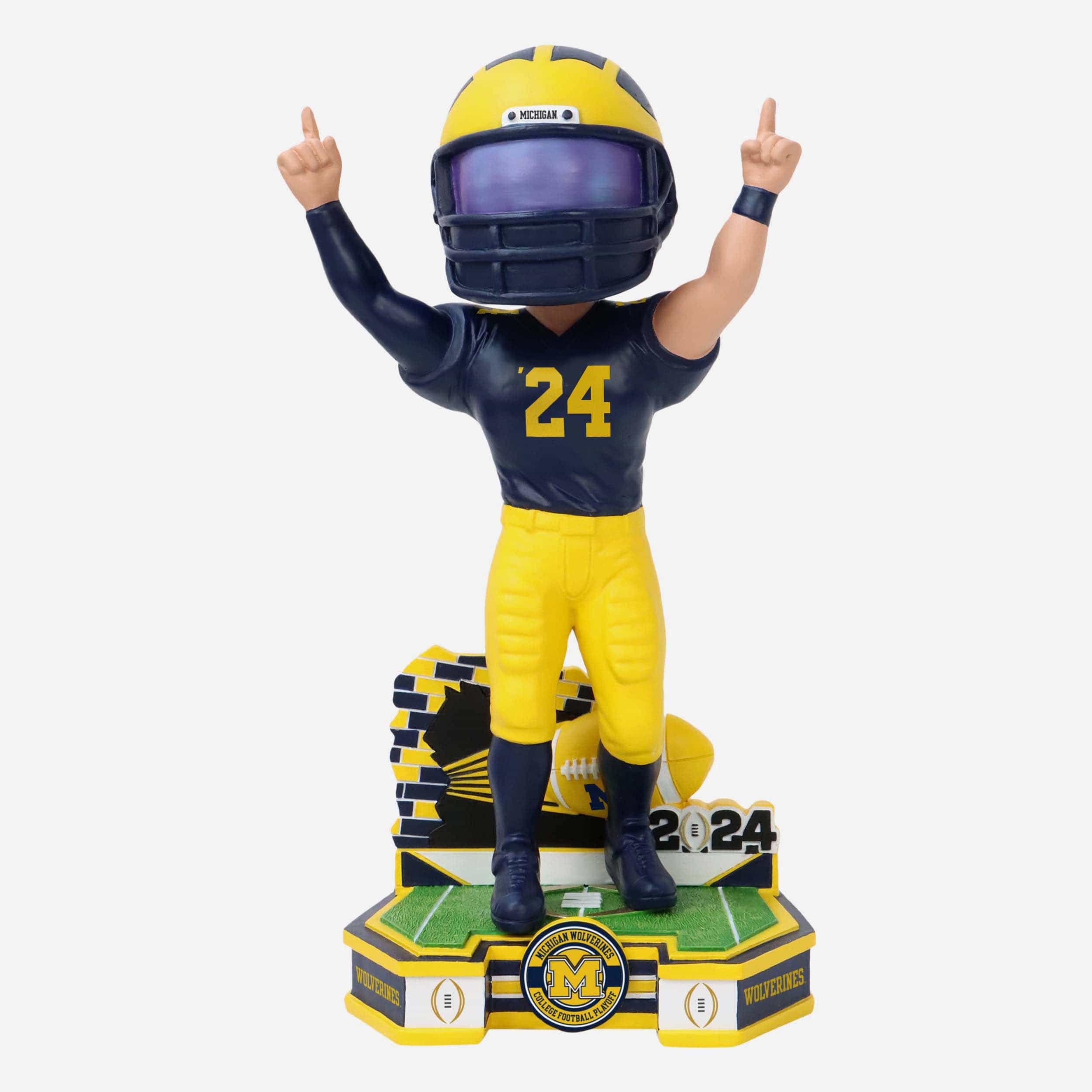 Michigan Wolverines 2024 College Football Playoff Bobblehead