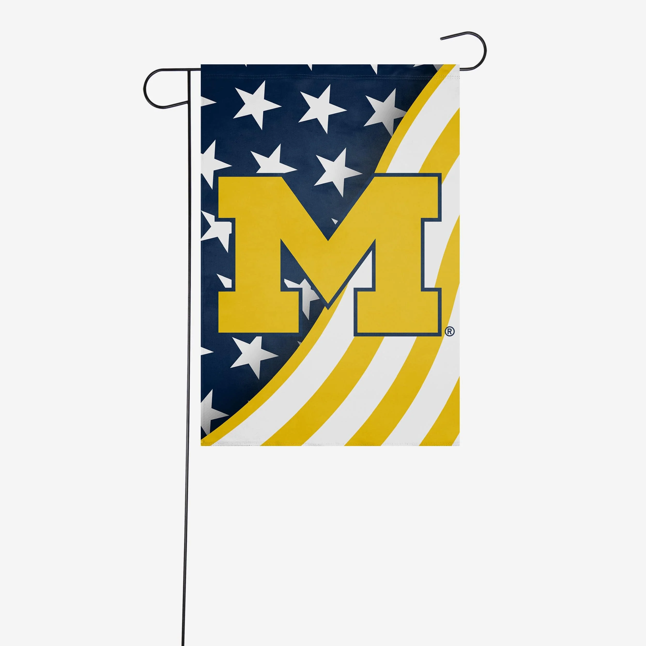 Michigan Wolverines Americana Garden Flag