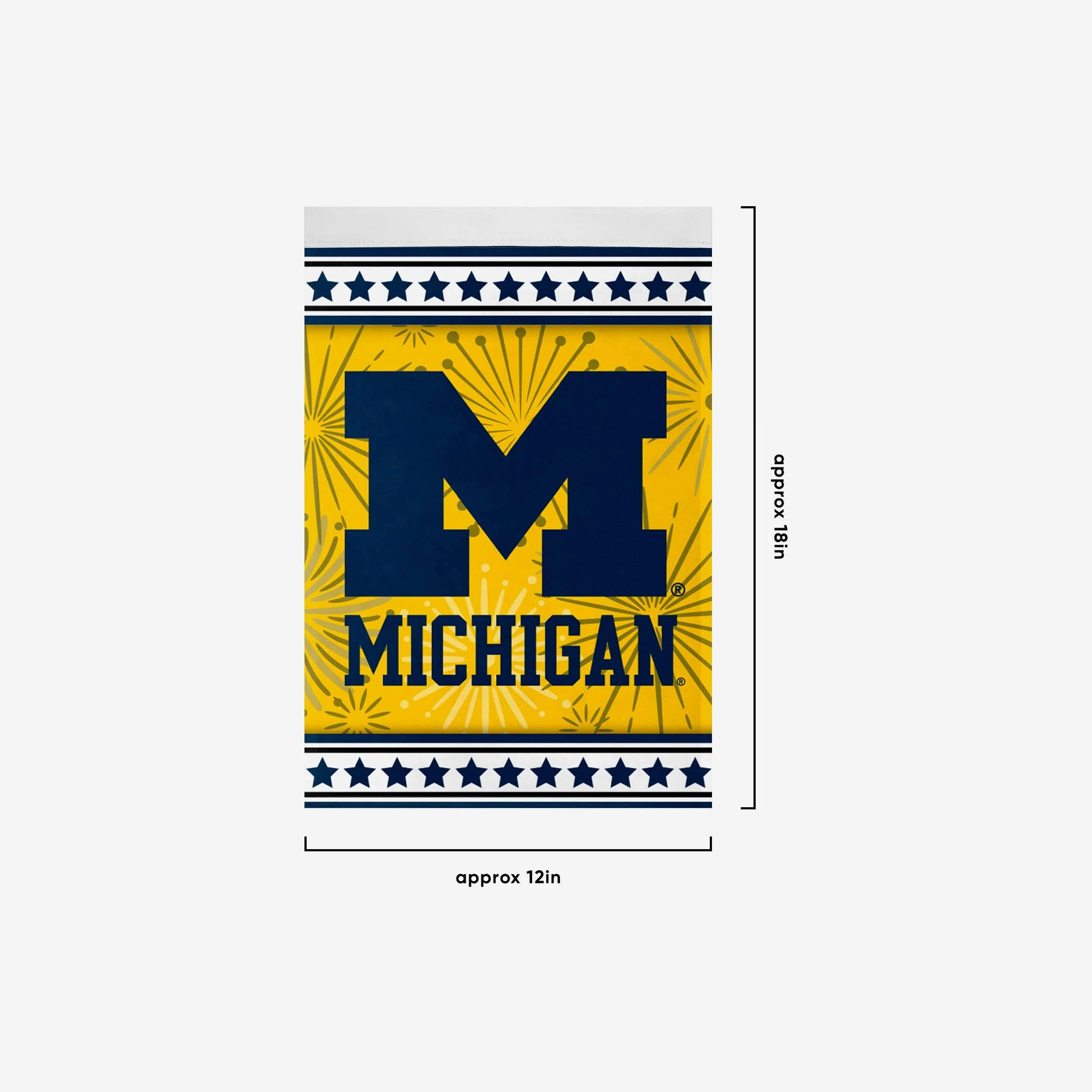 Michigan Wolverines Americana Garden Flag - Image 3