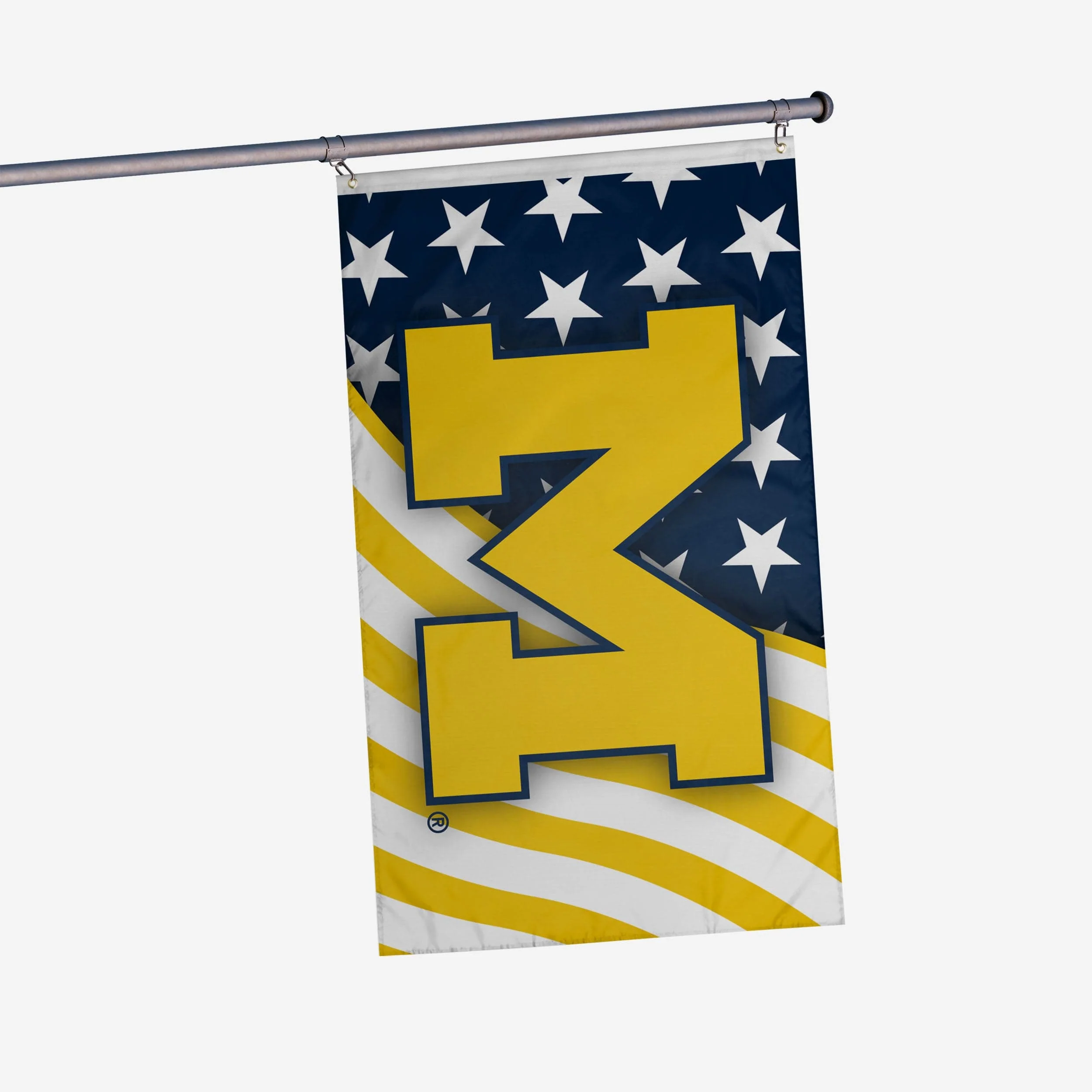 Michigan Wolverines Americana Horizontal Flag
