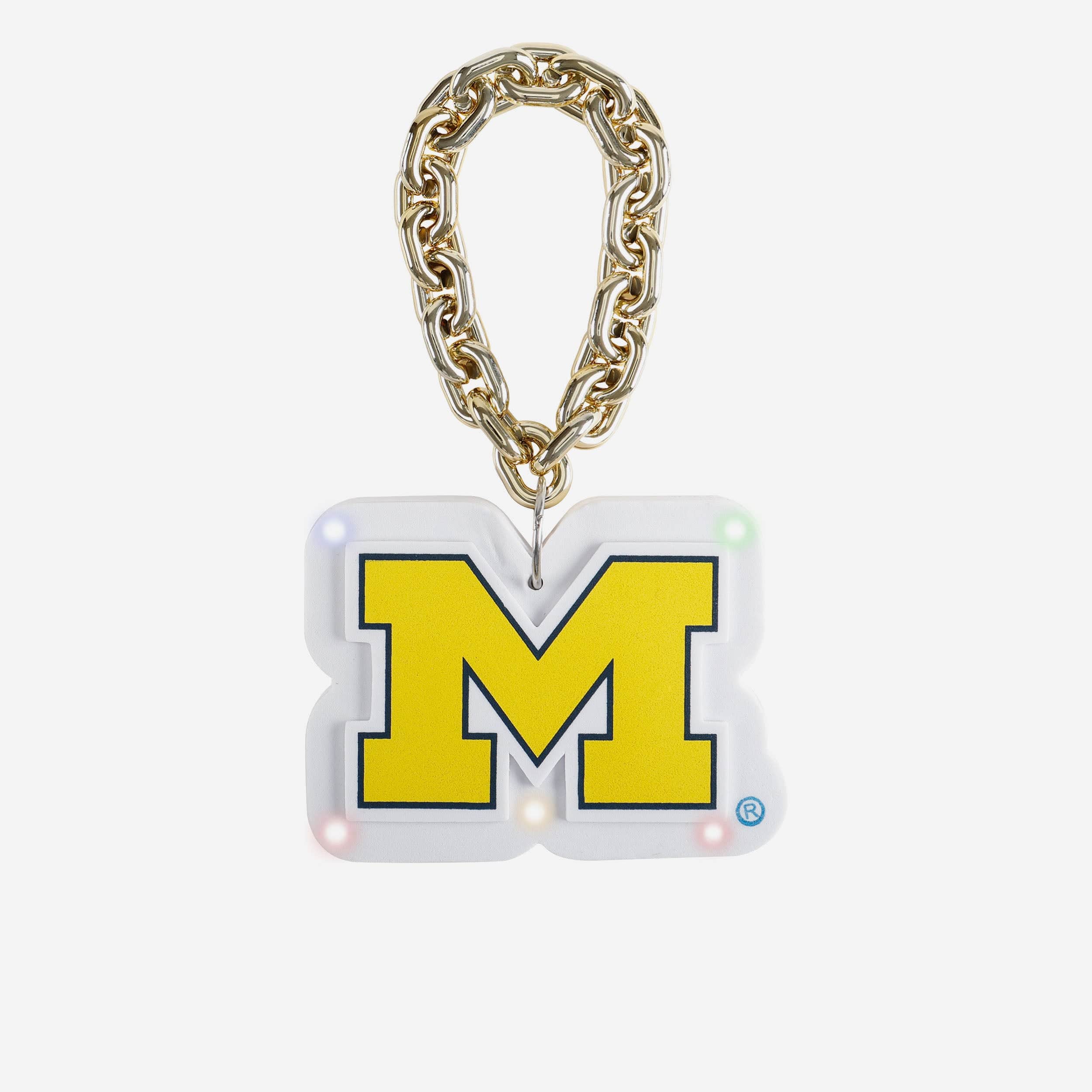 Michigan Wolverines Big Logo Light Up Chain Ornament
