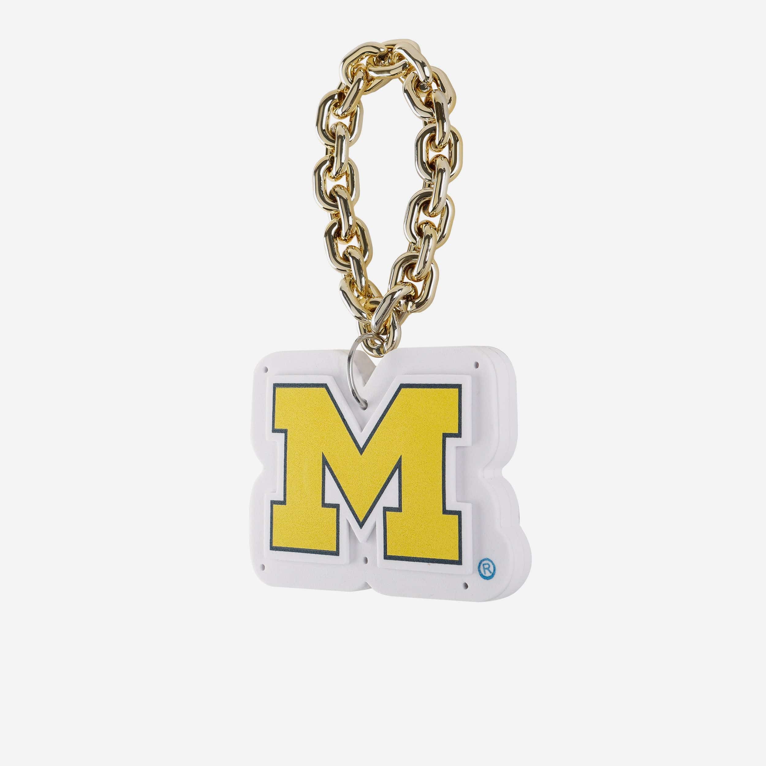 Michigan Wolverines Big Logo Light Up Chain Ornament - Image 2