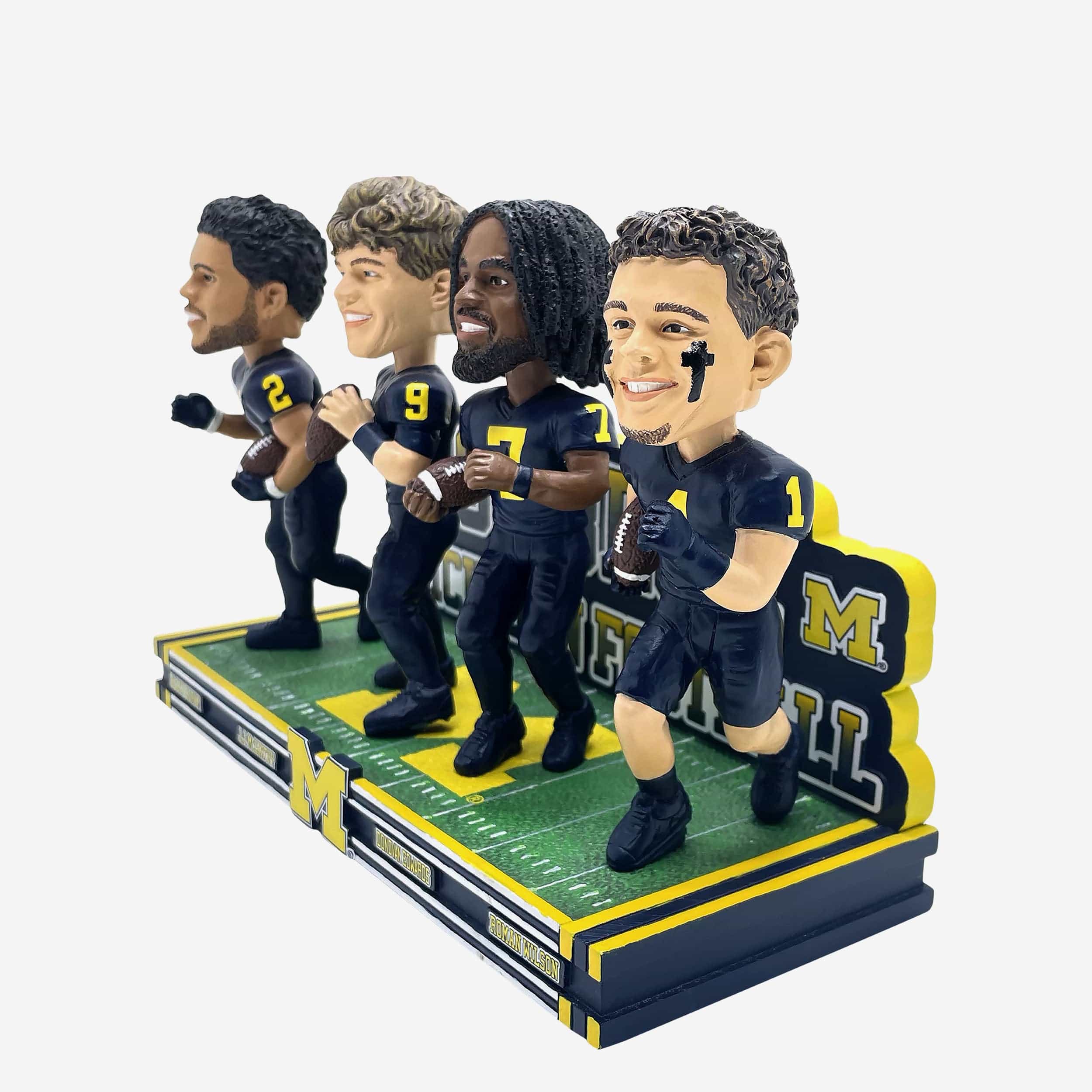 Michigan Wolverines Go Blue Mini Bobblehead Scene - Image 2