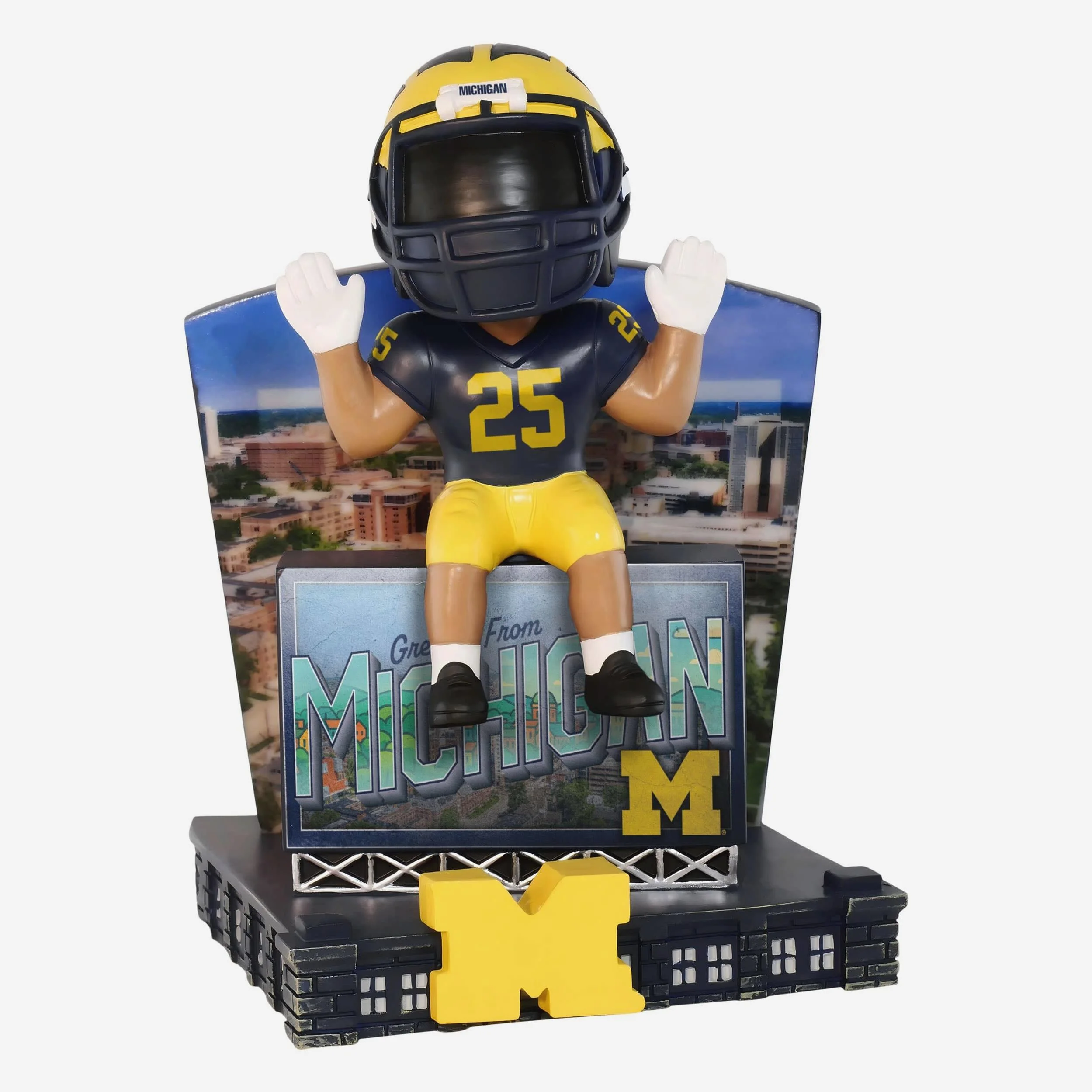 Michigan Wolverines Greetings From Mascot Bobblehead