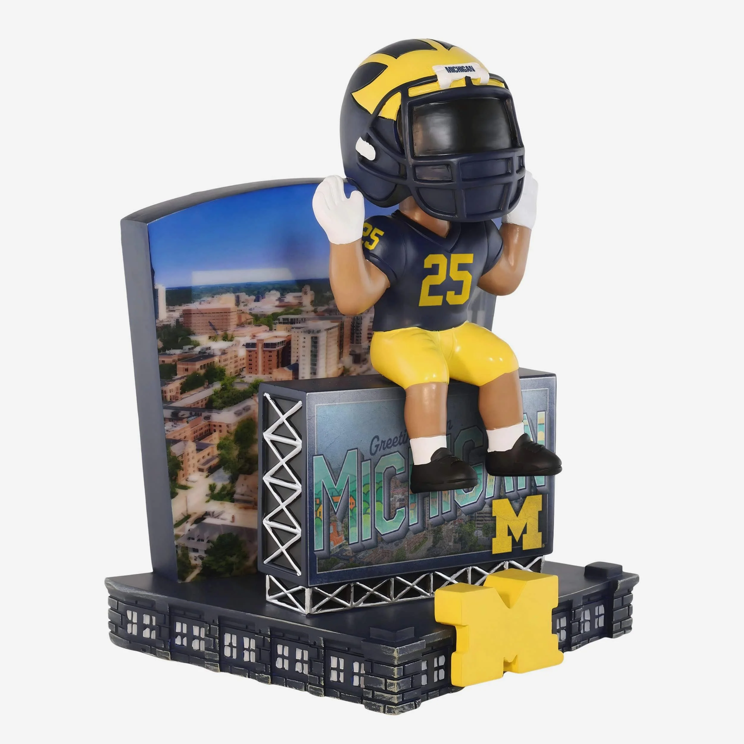 Michigan Wolverines Greetings From Mascot Bobblehead - Image 4