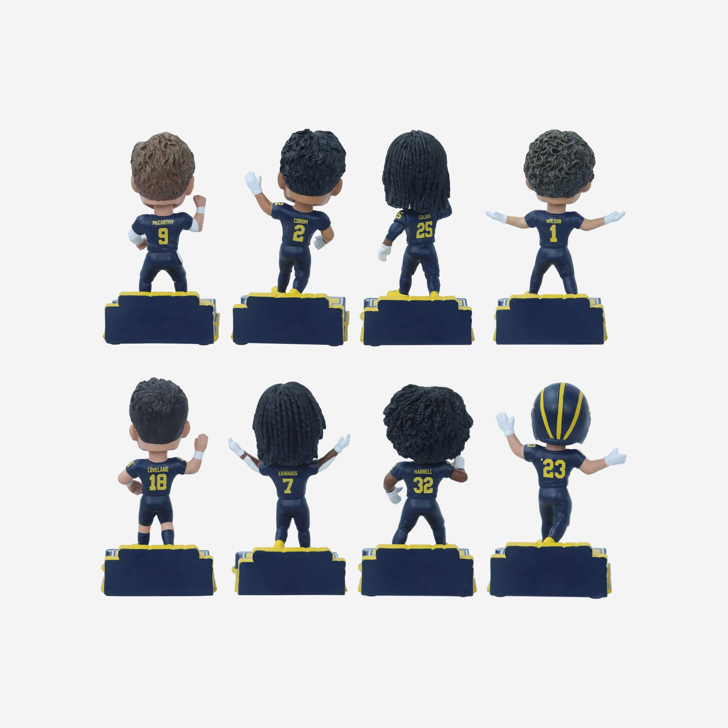 Michigan Wolverines Hail Yes Mini Bobblehead Boxed Set - Image 2