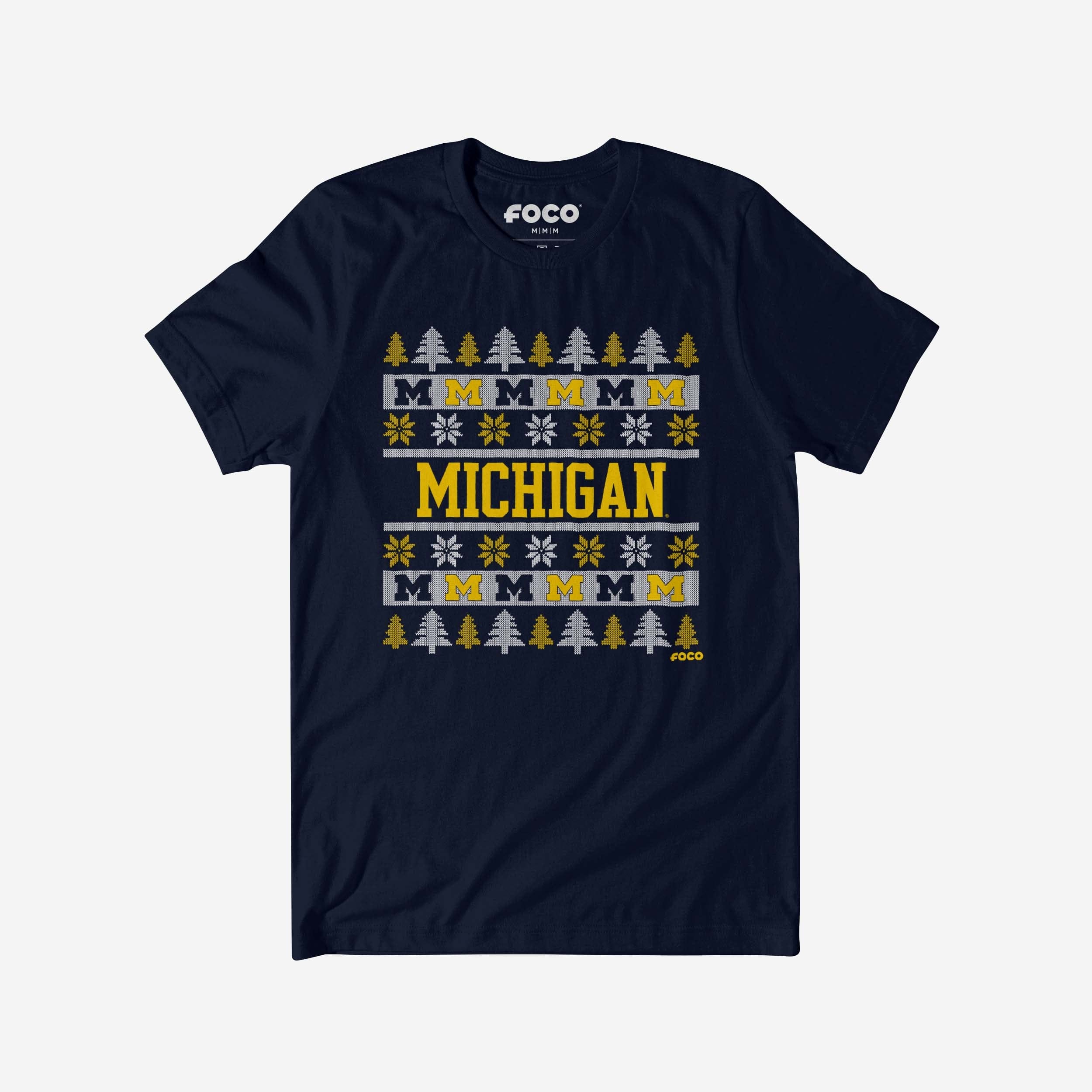 Michigan Wolverines Holiday Sweater T-Shirt
