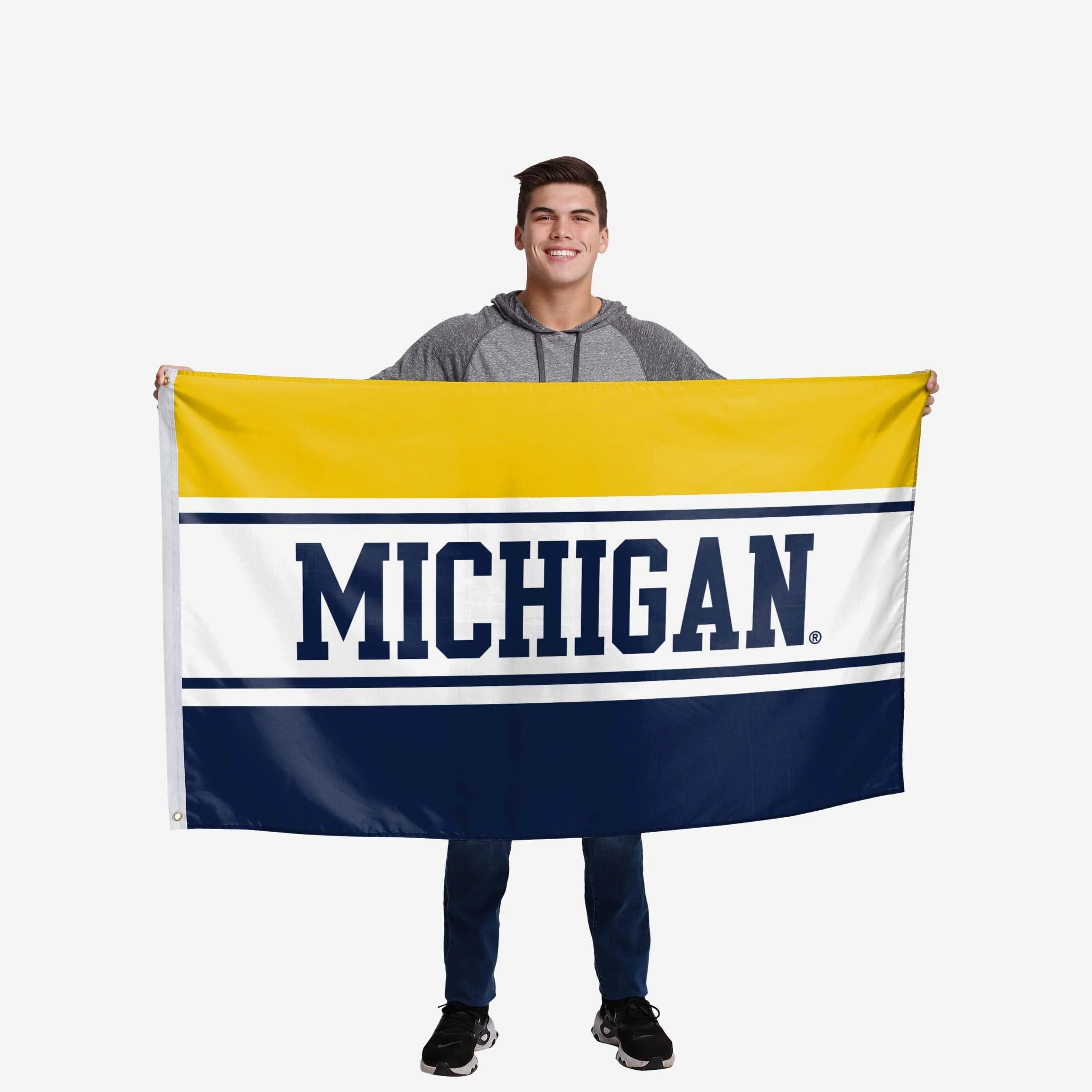 Michigan Wolverines Horizontal Flag - Image 2