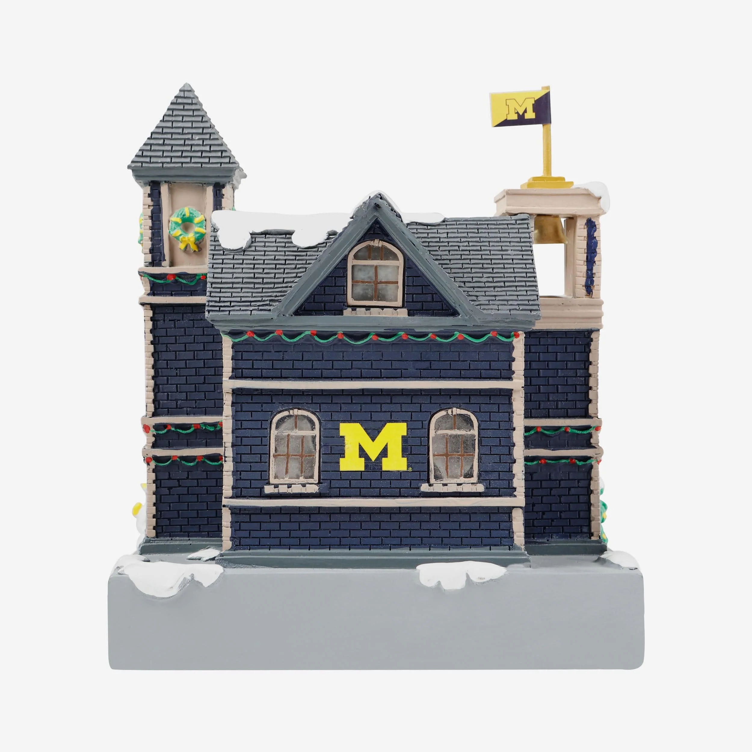 Michigan Wolverines Light Up Resin Team Firehouse - Image 5