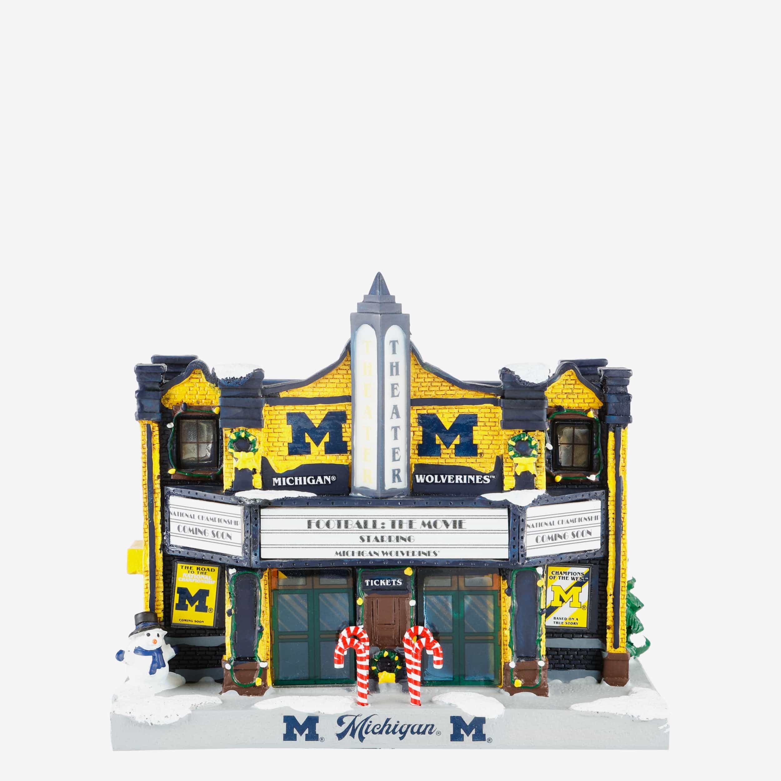 Michigan Wolverines Light Up Resin Team Theater
