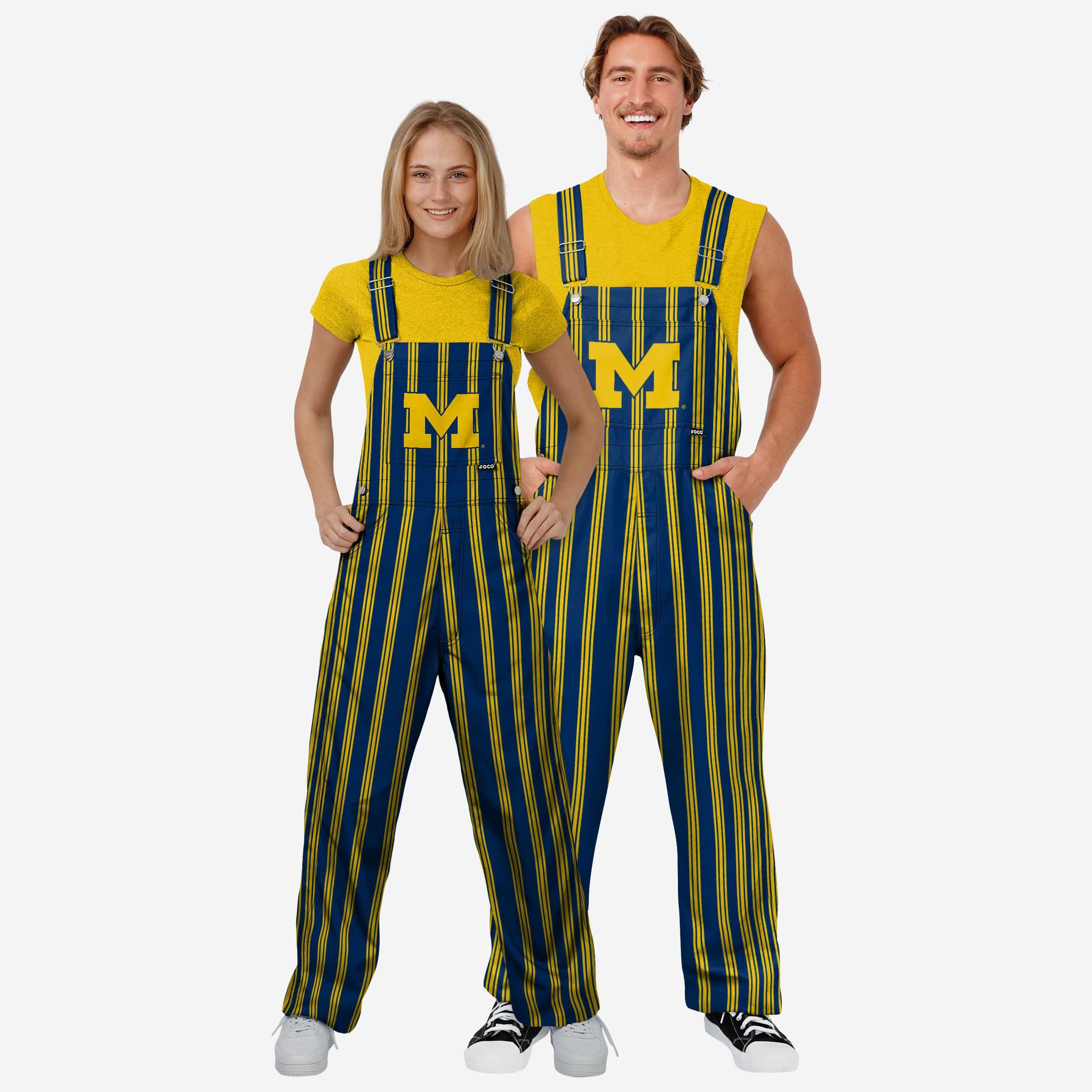 Michigan Wolverines Mens Sideline Spirit Bib Overalls - Image 3