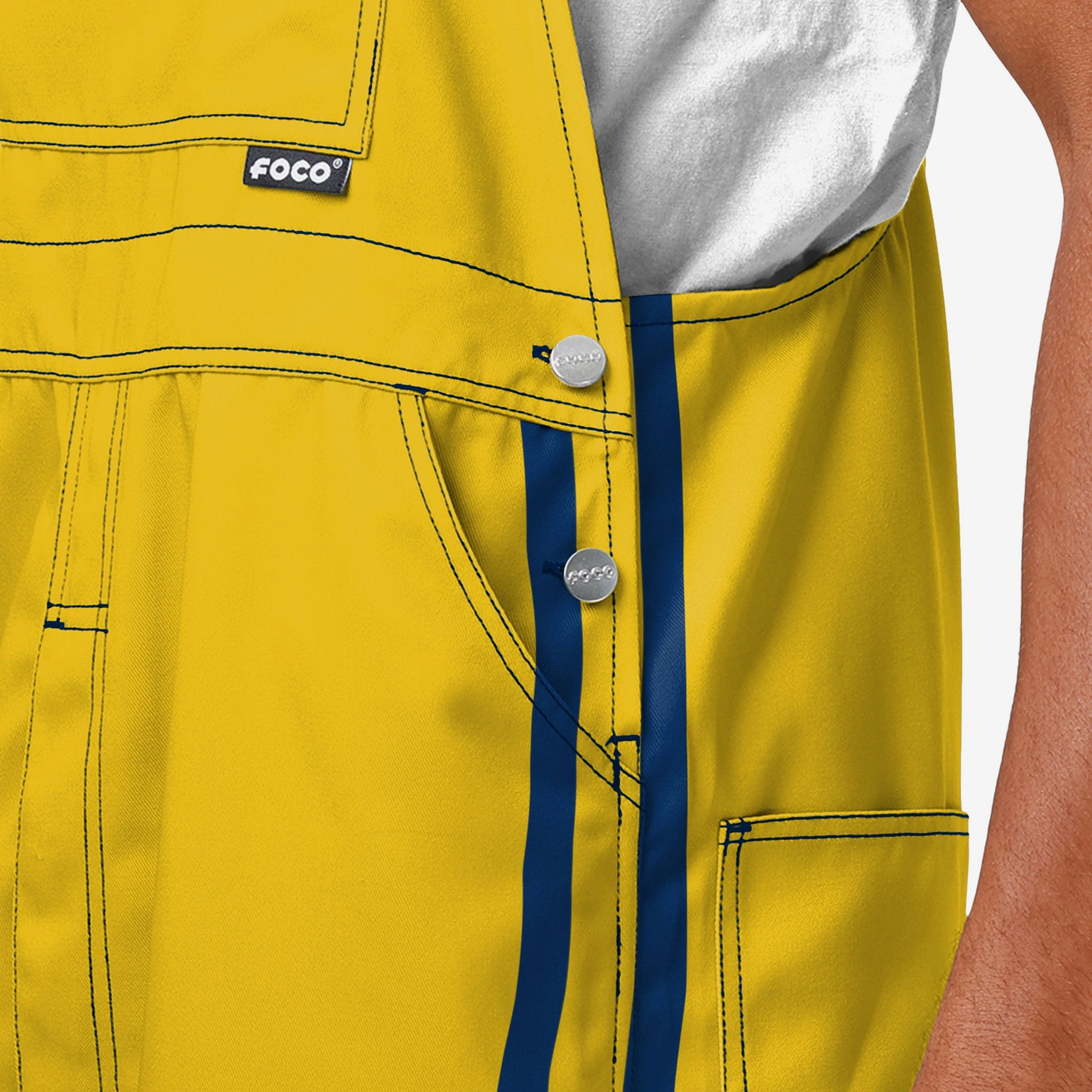 Michigan Wolverines Mens Team Stripe Bib Overalls - Image 2